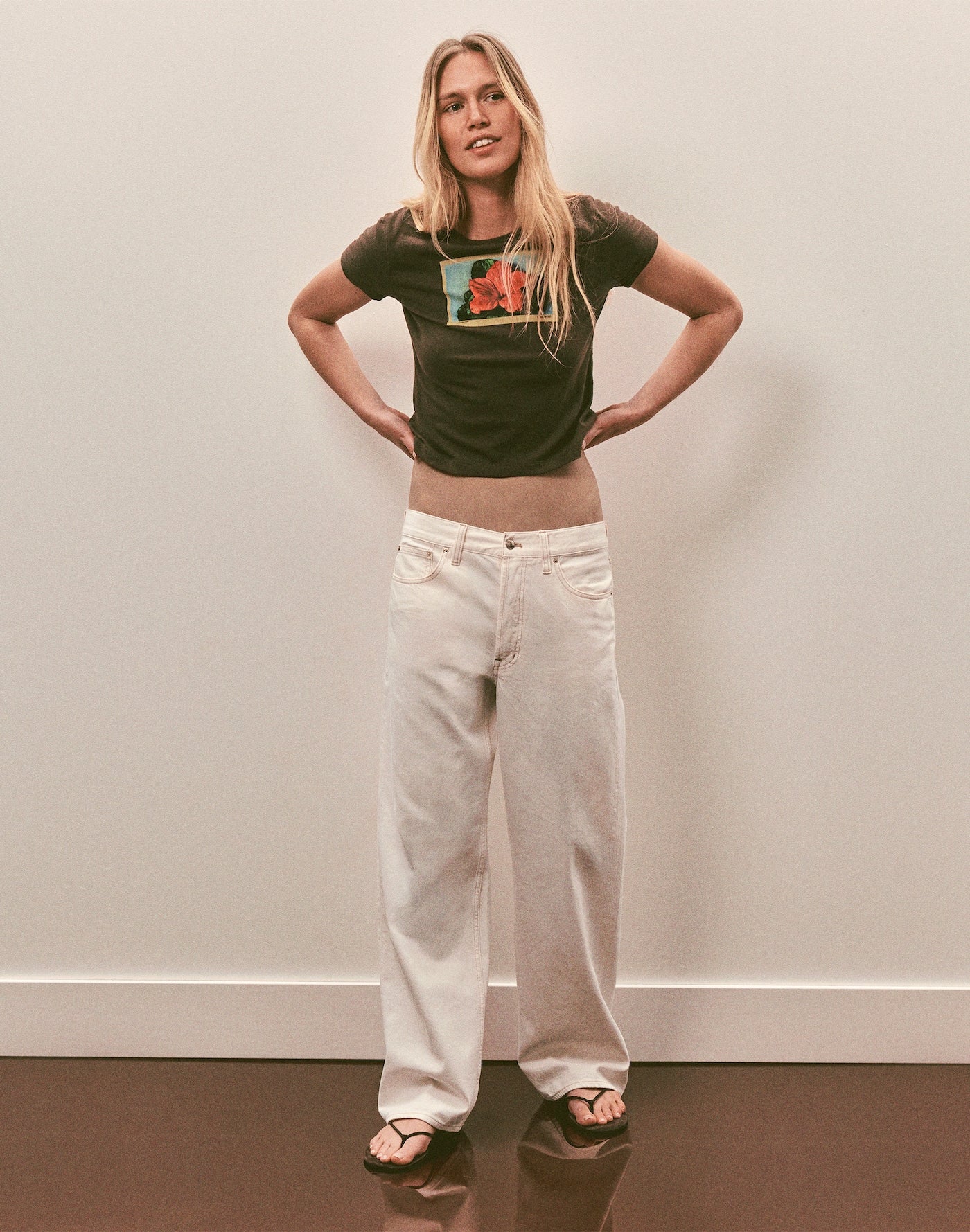 Madewell Low-Slung Baggy Jeans in Vintage Canvas 100% Cotton