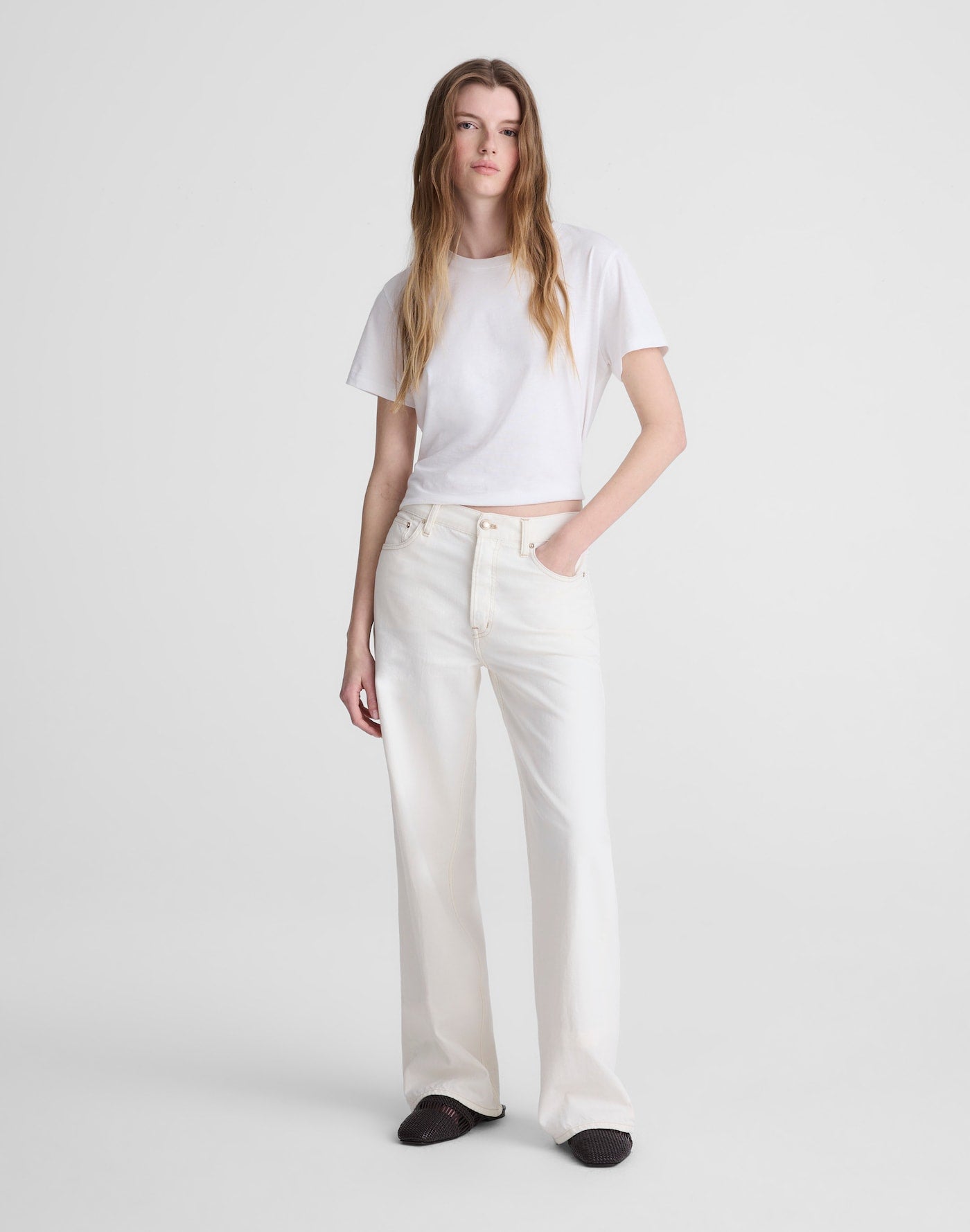 Madewell Low-Slung Baggy Jeans in Vintage Canvas 100% Cotton