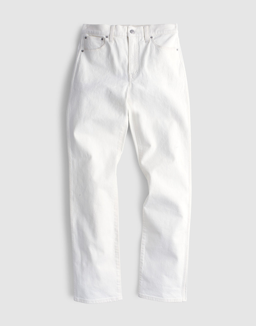 Madewell The Longline Straight Jean in Black Frost 98% Cotton 2% Elastane