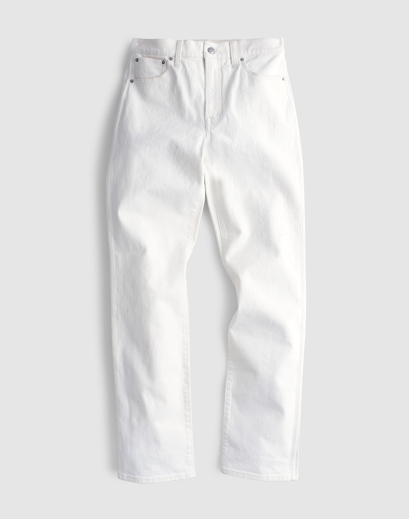 Madewell The Longline Straight Jean in Black Frost 98% Cotton 2% Elastane