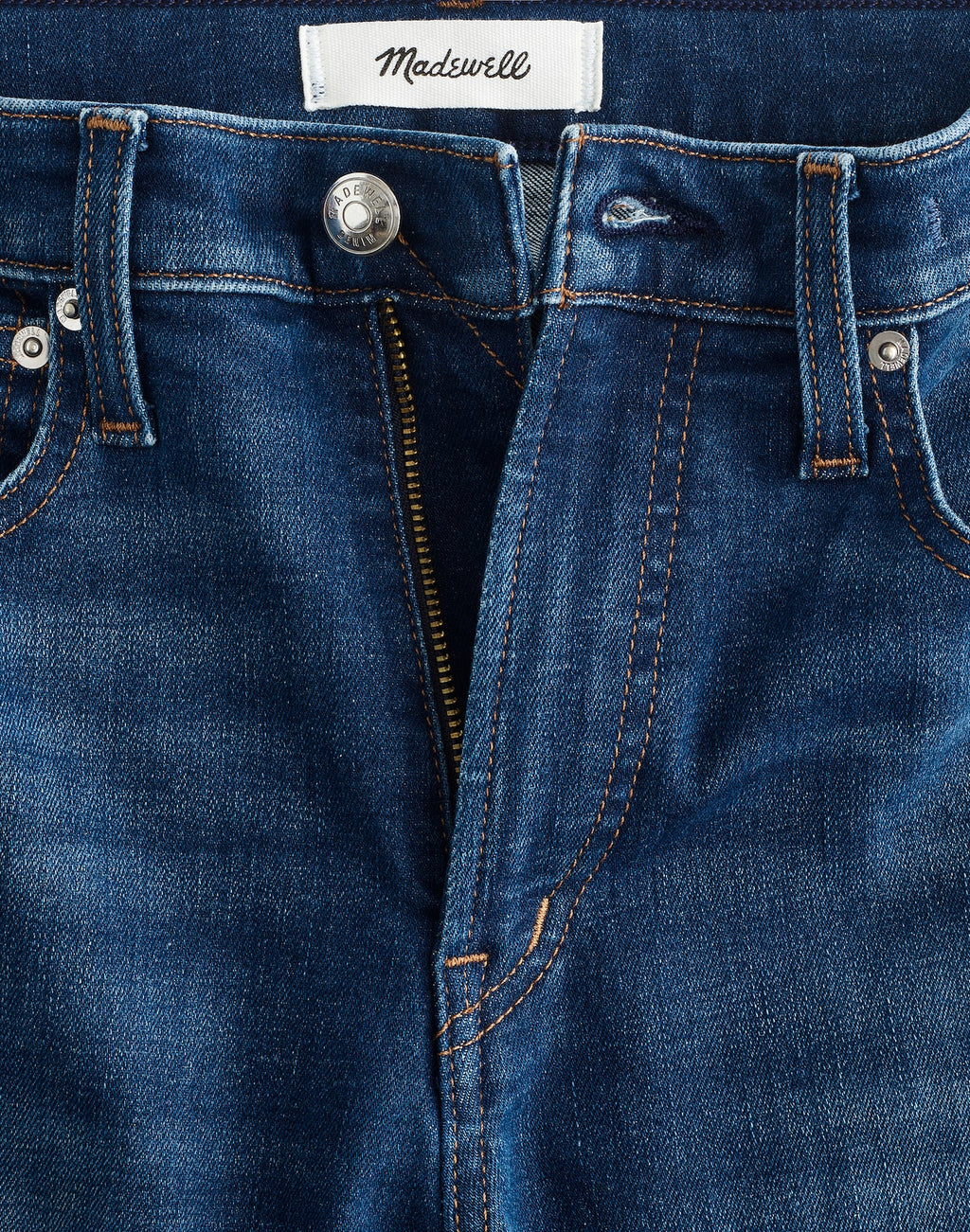 Madewell The Flare Crop Jean in Super Stretch Denim 91% Cotton 6% Recycled Polyester 3% Elastane