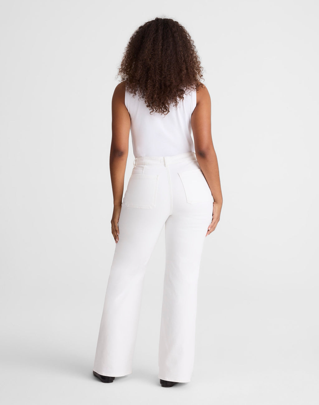 Madewell The Curvy Emmy Wide-Leg Jean in Super Stretch Denim 93% Cotton 5% Polyester 2% Elastane