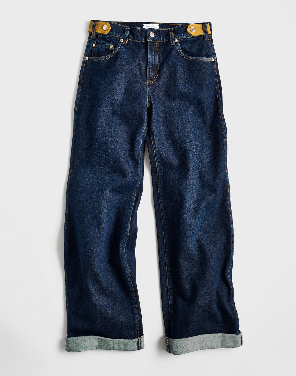 Madewell x Benjamin Talley Smith The Coolidge Low-Rise Wide-Leg Jean in Wells Wash 100% Regenagri Cotton