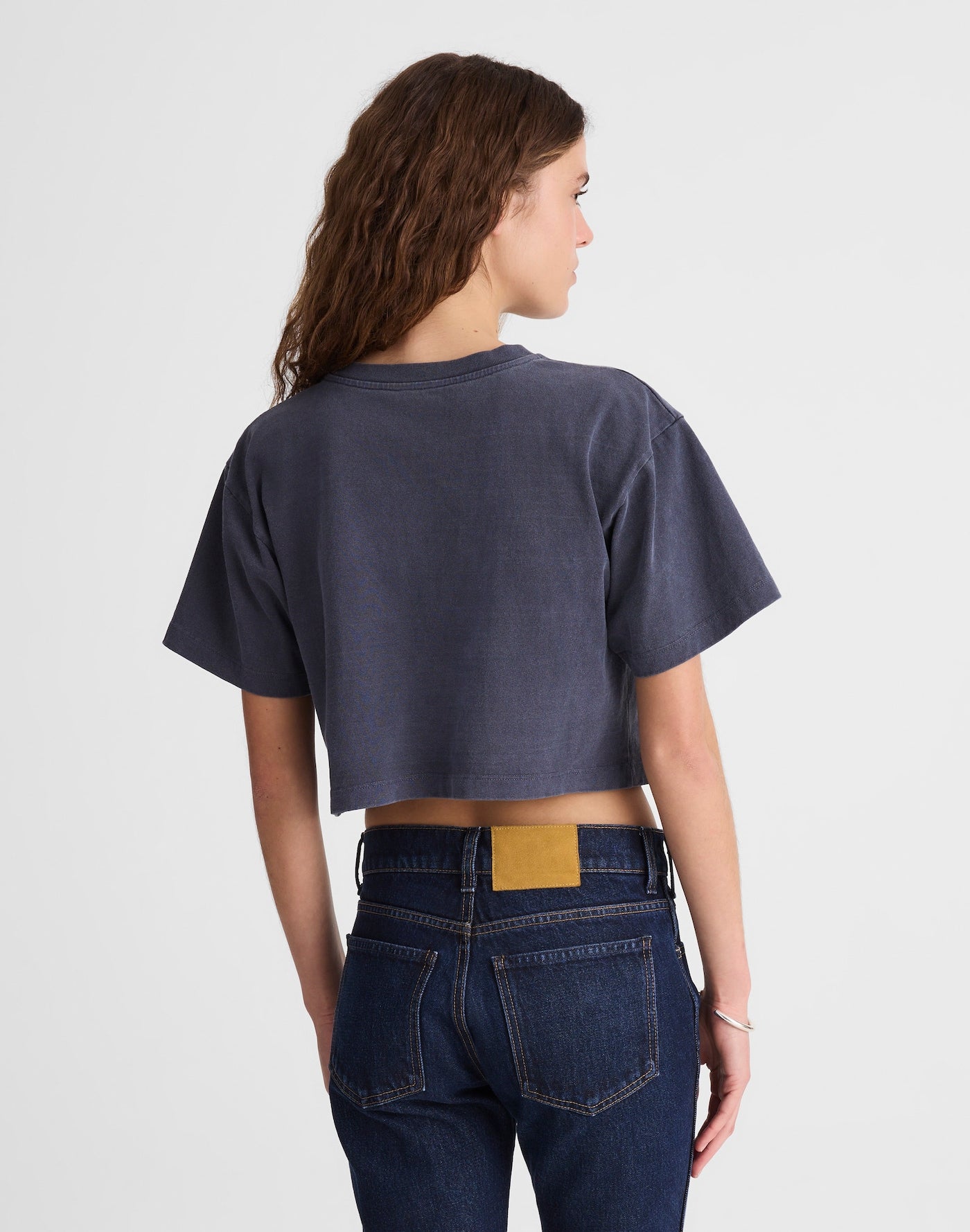 Madewell x Benjamin Talley Smith The Sullivan Boxy Crop Tee 100% Cotton