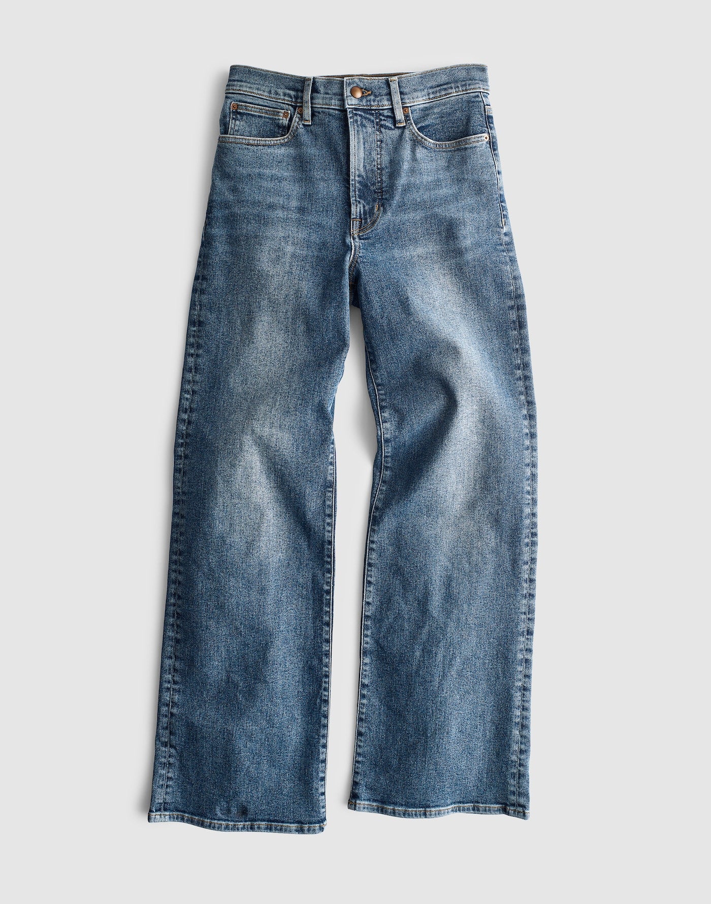 Madewell Circular Wide-Leg Jean in Premium ISKO Denim 71% Recycled Cotton 23% Viscose 4% Recycled Polyester 2% Elastane