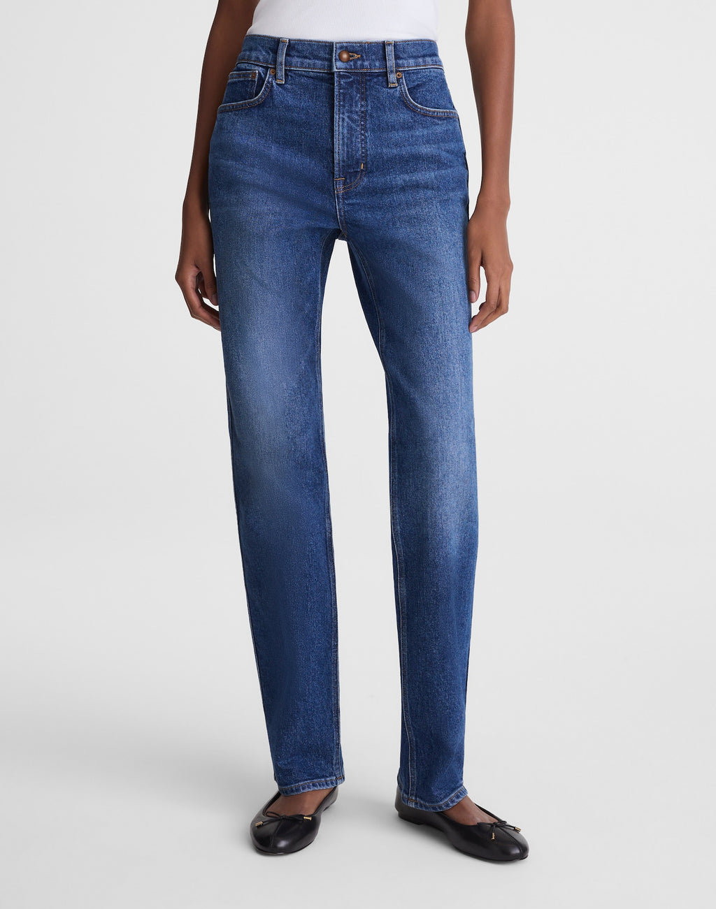 Circular Longline Straight Jean in Premium ISKO Denim