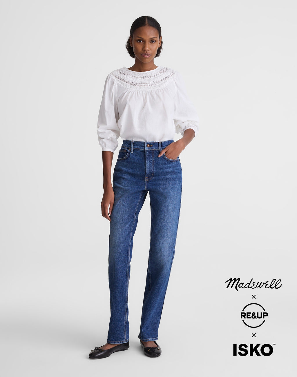 Circular Longline Straight Jean in Premium ISKO Denim