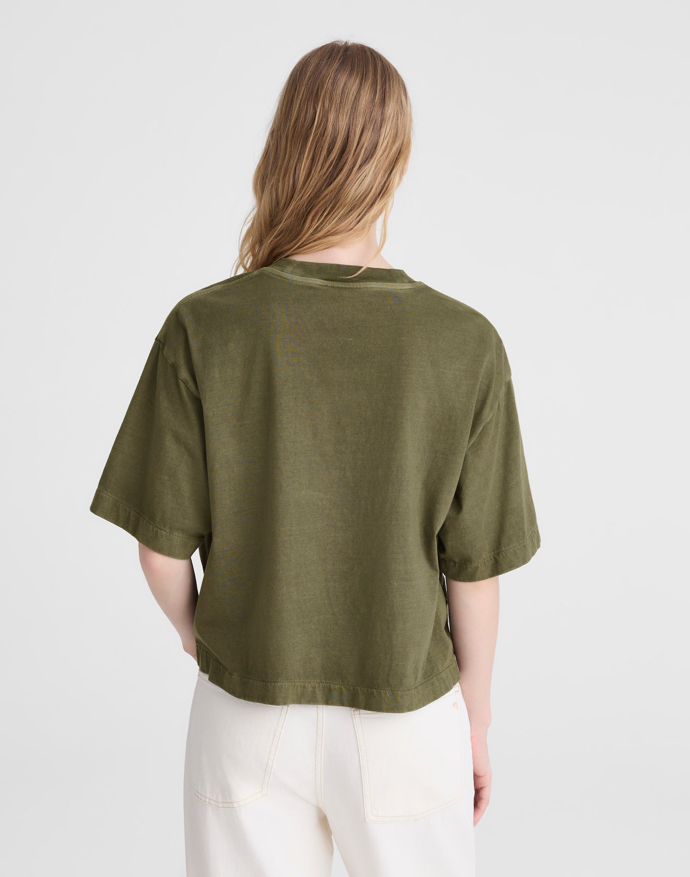 Madewell Boxy Crop Tee Allday Jersey 100% Cotton