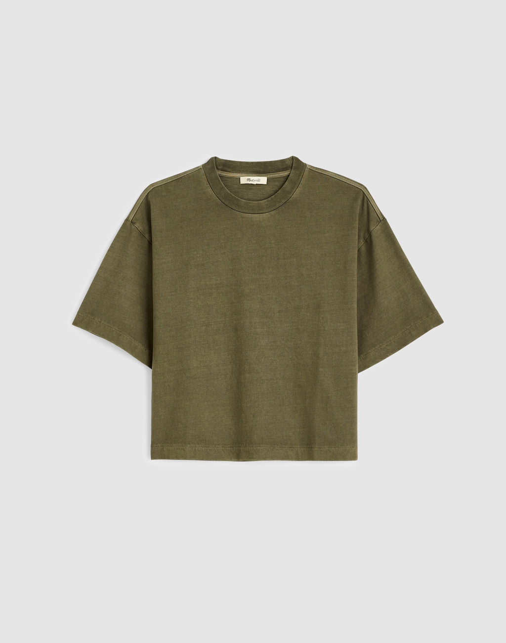 Madewell Boxy Crop Tee Allday Jersey 100% Cotton