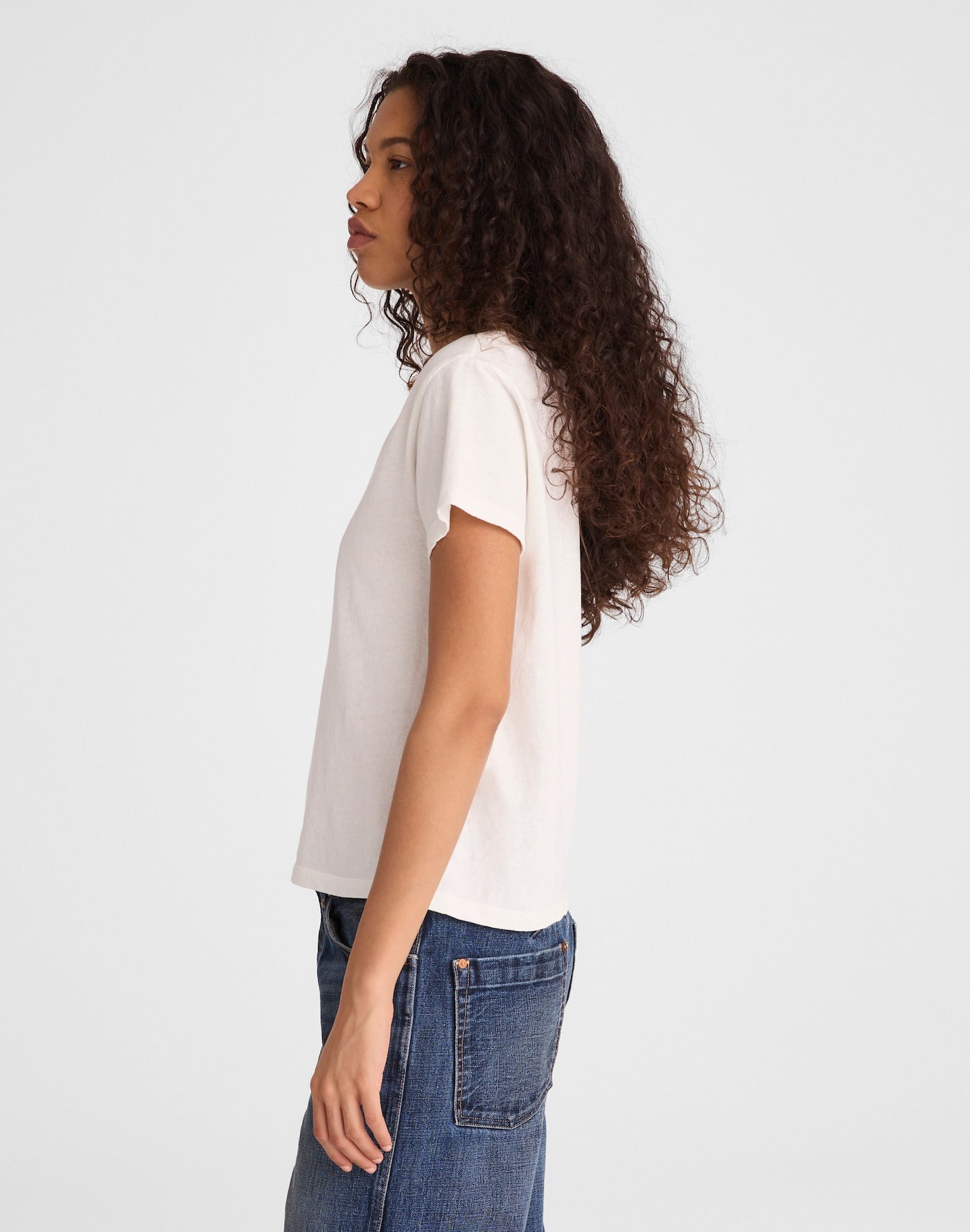 Madewell The Relaxed V-Neck Tee in Vintage Jersey 100% Cotton