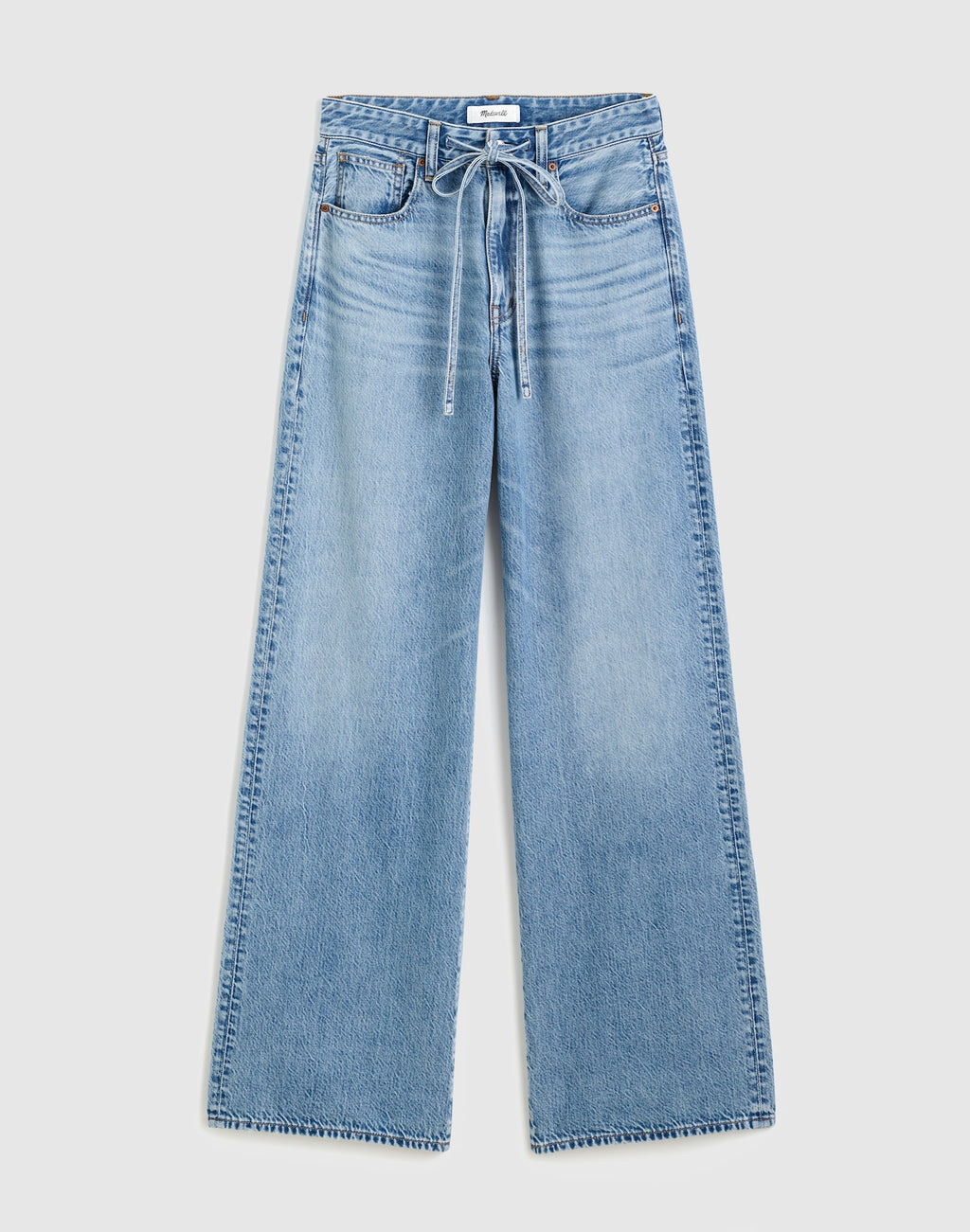 Madewell The Curvy Ultimate Wide-Leg Jean in Airy Denim 61% Cotton 39% TENCEL Lyocell
