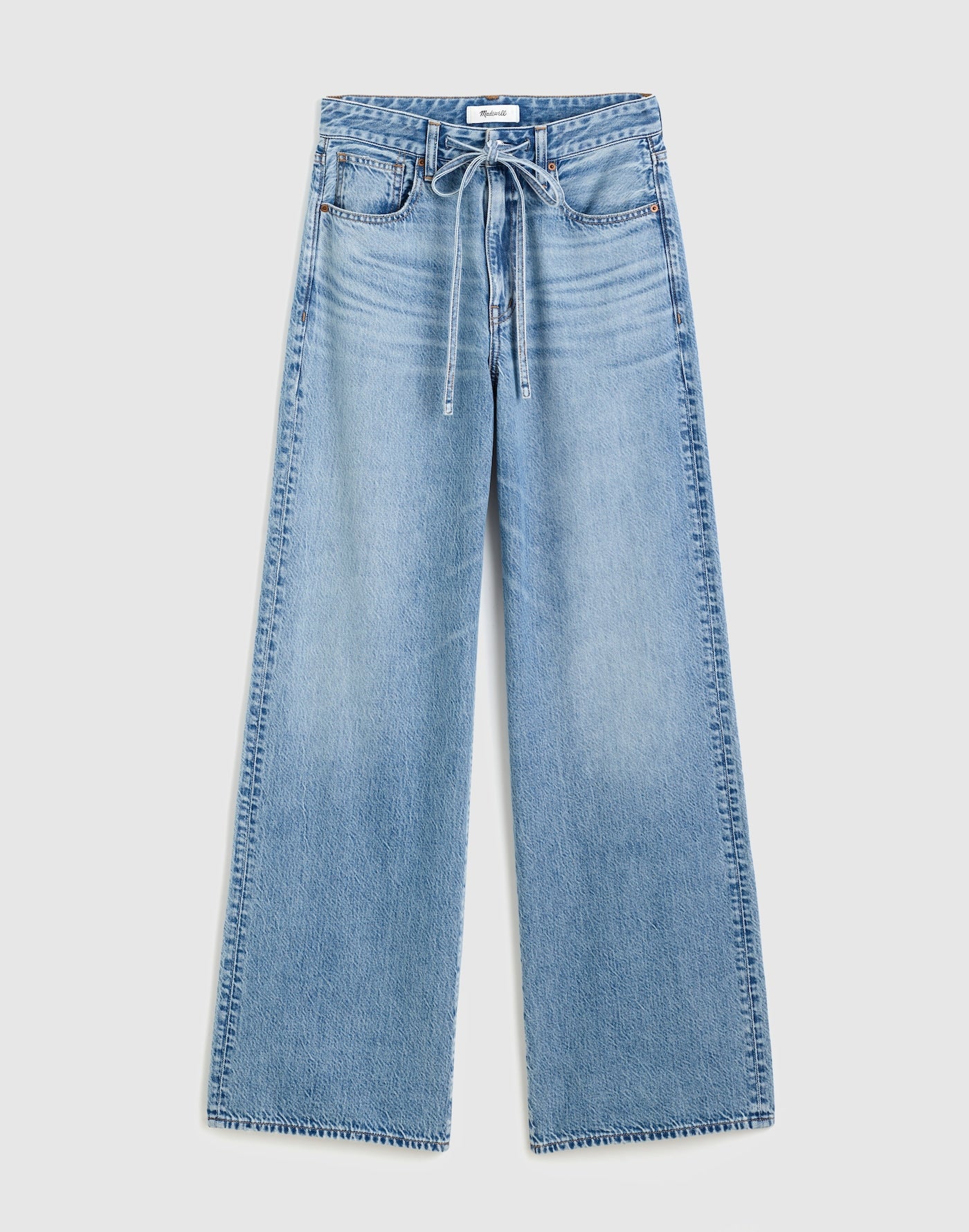 Madewell The Curvy Ultimate Wide-Leg Jean in Airy Denim 61% Cotton 39% TENCEL Lyocell