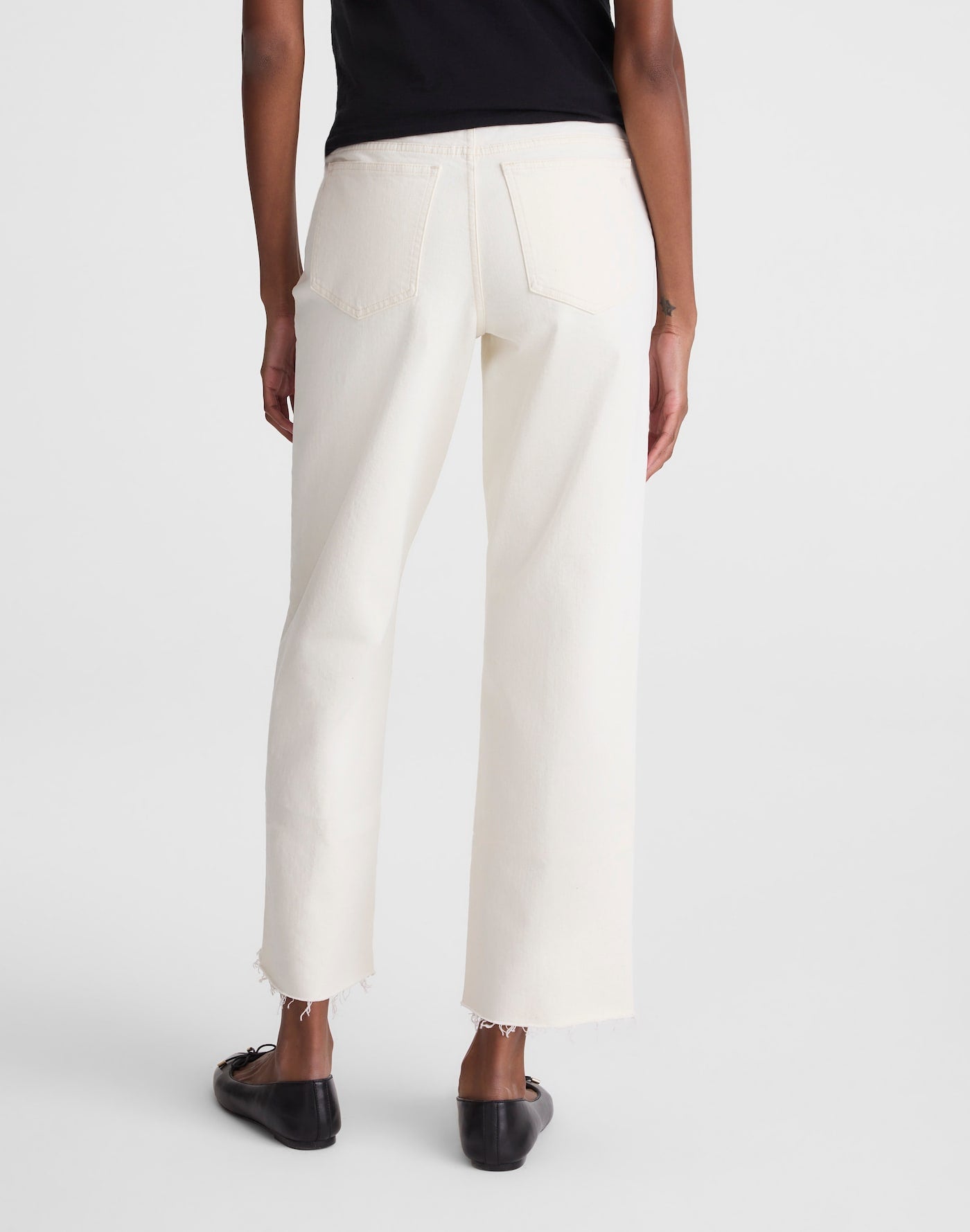 Madewell The Maternity Perfect Vintage Wide-Leg Crop Jean in Vintage Canvas 98% Cotton 2% Elastane