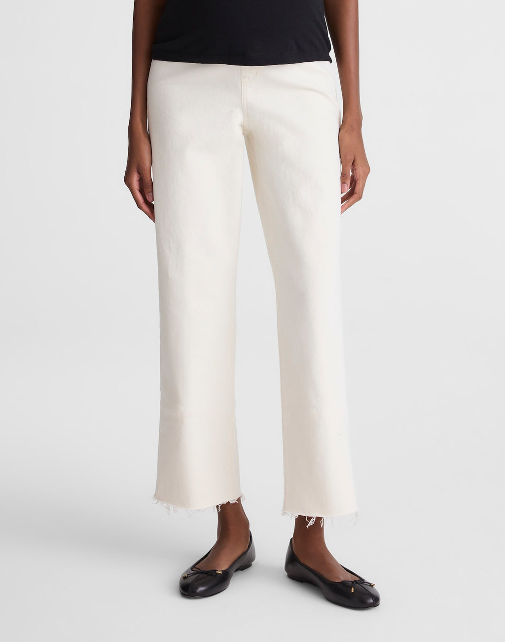Madewell The Maternity Perfect Vintage Wide-Leg Crop Jean in Vintage Canvas 98% Cotton 2% Elastane