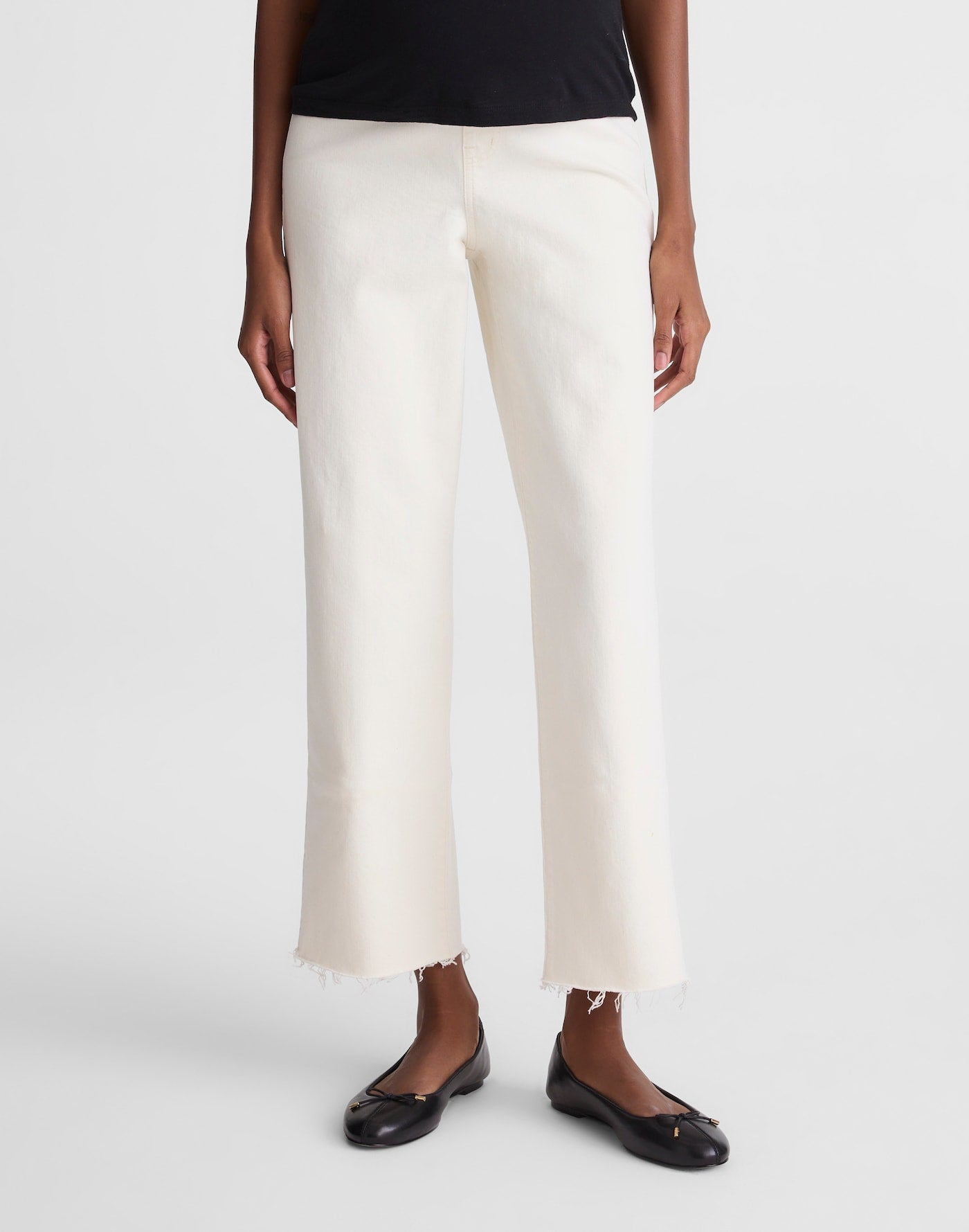 Madewell The Maternity Perfect Vintage Wide-Leg Crop Jean in Vintage Canvas 98% Cotton 2% Elastane