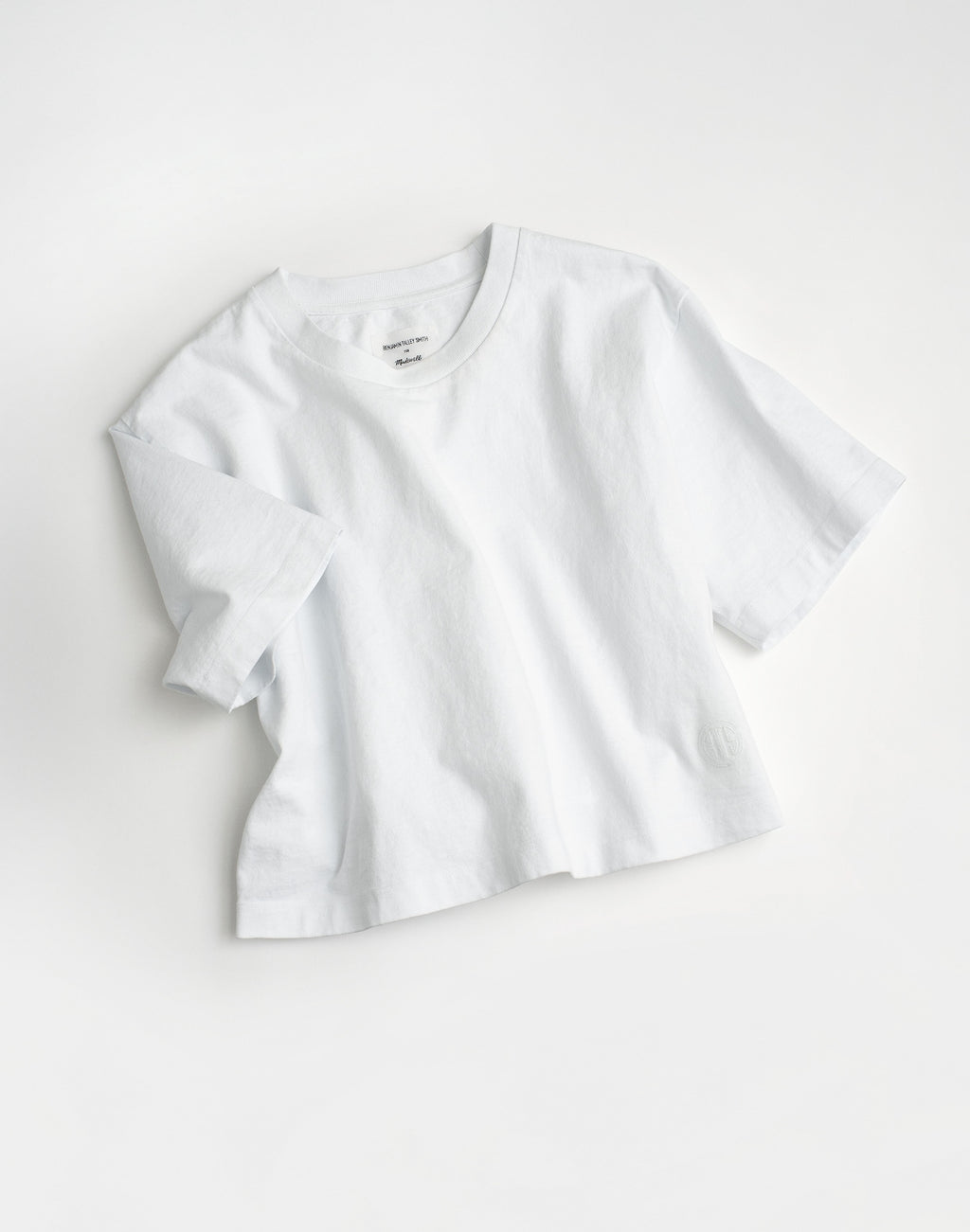 Madewell x Benjamin Talley Smith The Sullivan Boxy Crop Tee 100% Cotton