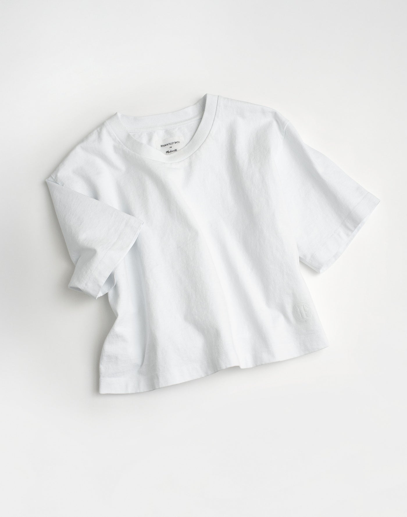 Madewell x Benjamin Talley Smith The Sullivan Boxy Crop Tee 100% Cotton