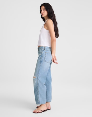 Madewell Low-Slung Baggy Crop Jean in Larson Wash 85% Cotton 15% TENCEL Lyocell