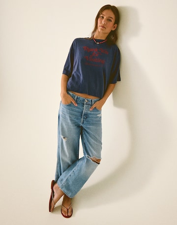 Madewell Low-Slung Baggy Crop Jean in Larson Wash 85% Cotton 15% TENCEL Lyocell