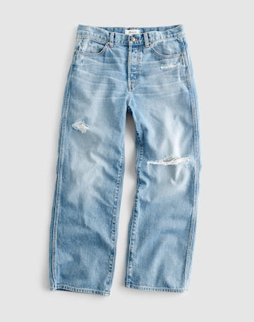 Madewell Low-Slung Baggy Crop Jean in Larson Wash 85% Cotton 15% TENCEL Lyocell