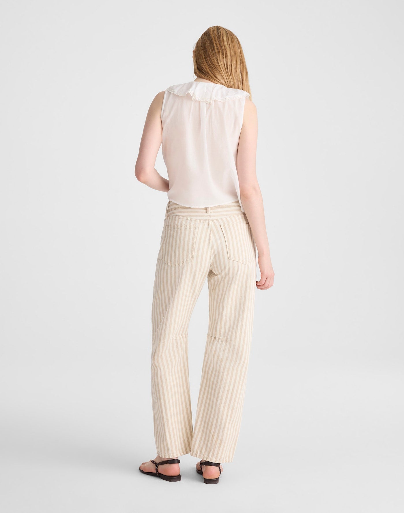 Madewell The Darted Barrel-Leg Jean in Airy Denim 100% Cotton