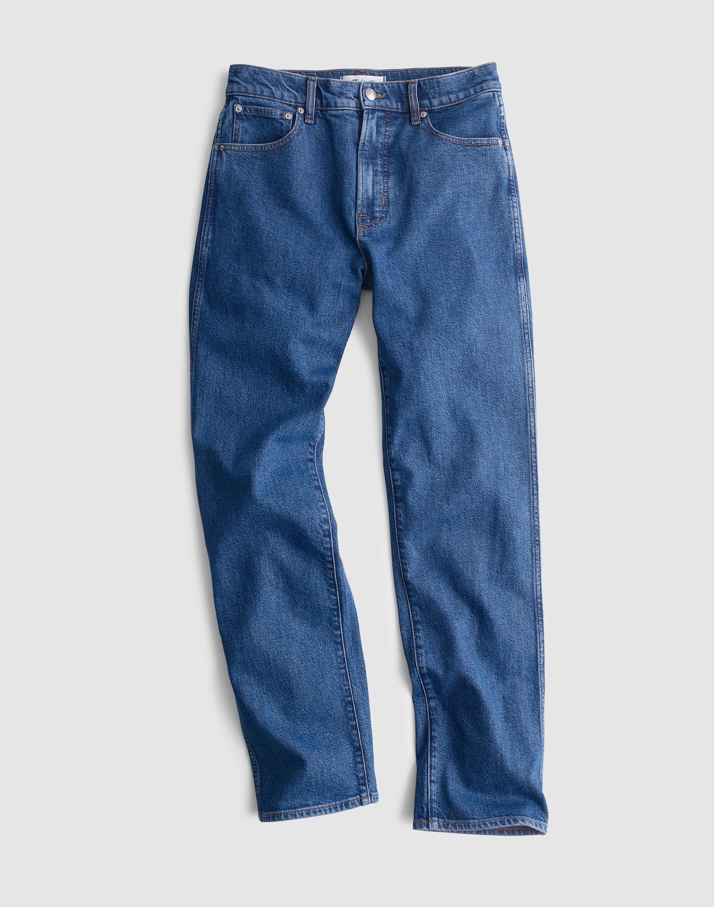 Madewell The Longline Straight Crop Jean in Foster Wash 99% Cotton 1% Elastane