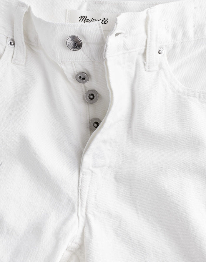 Madewell Low-Slung Baggy Crop Jean in Rigid Denim 100% Cotton