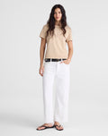 Madewell Low-Slung Baggy Crop Jean in Rigid Denim 100% Cotton