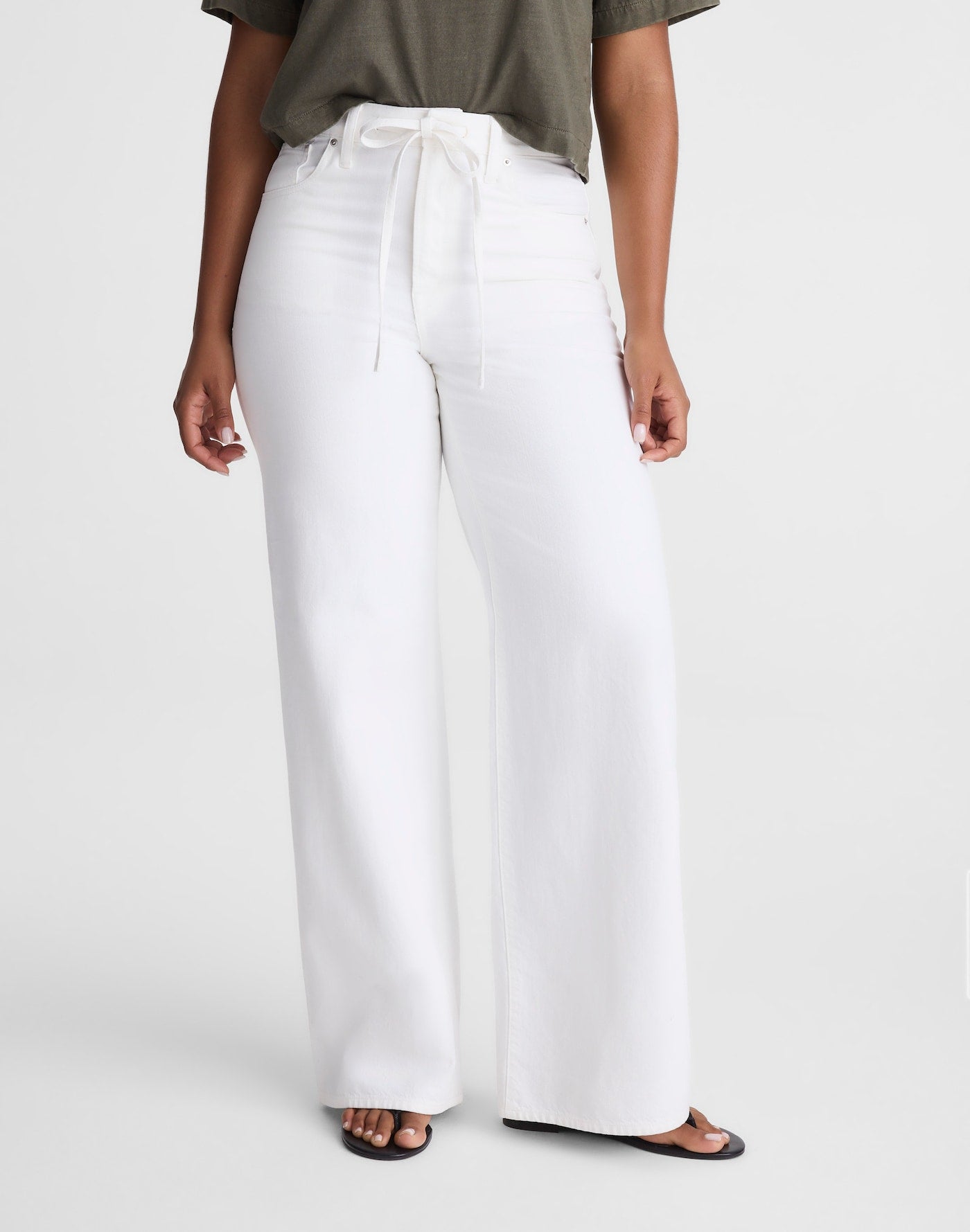 Madewell The Curvy Ultimate Wide-Leg Jean in Rigid Denim 100% Cotton