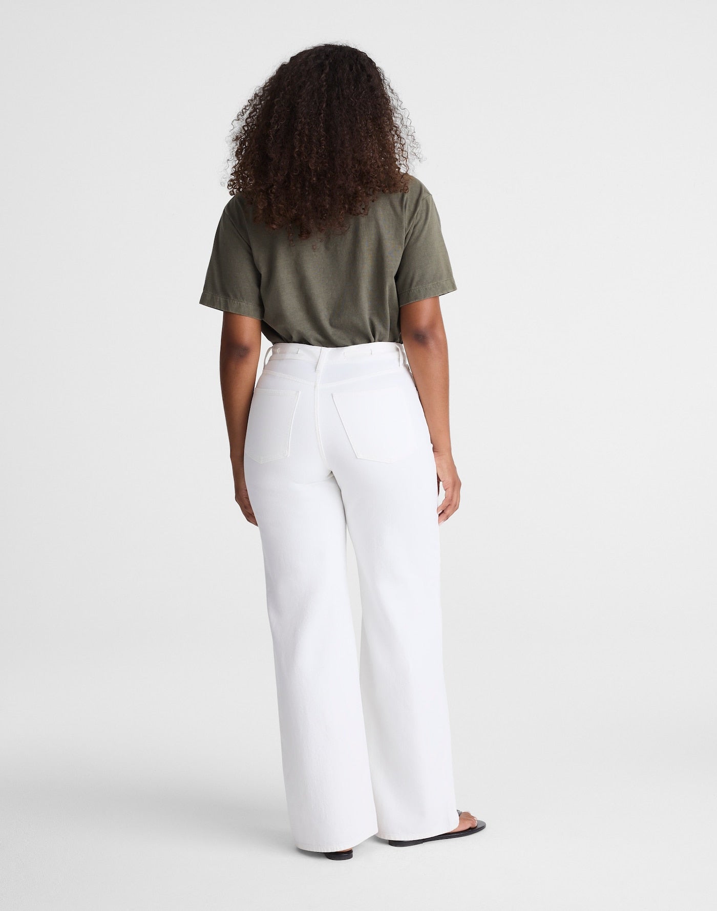 Madewell The Curvy Ultimate Wide-Leg Jean in Rigid Denim 100% Cotton
