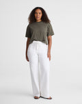 Madewell The Curvy Ultimate Wide-Leg Jean in Rigid Denim 100% Cotton
