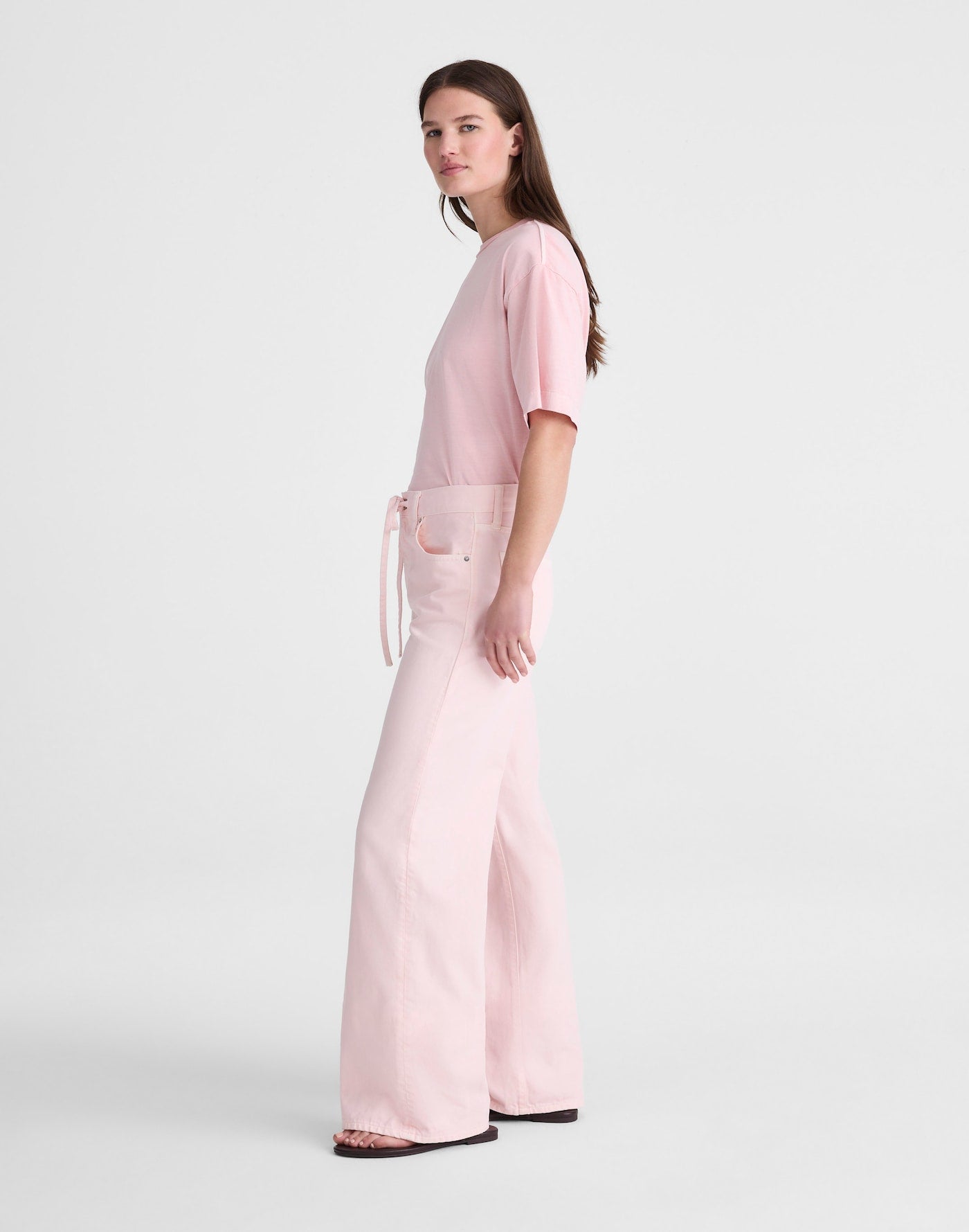 Madewell x Shopbop Ultimate Wide-Leg Jean in Airy Denim 61% Cotton 39% TENCEL Lyocell