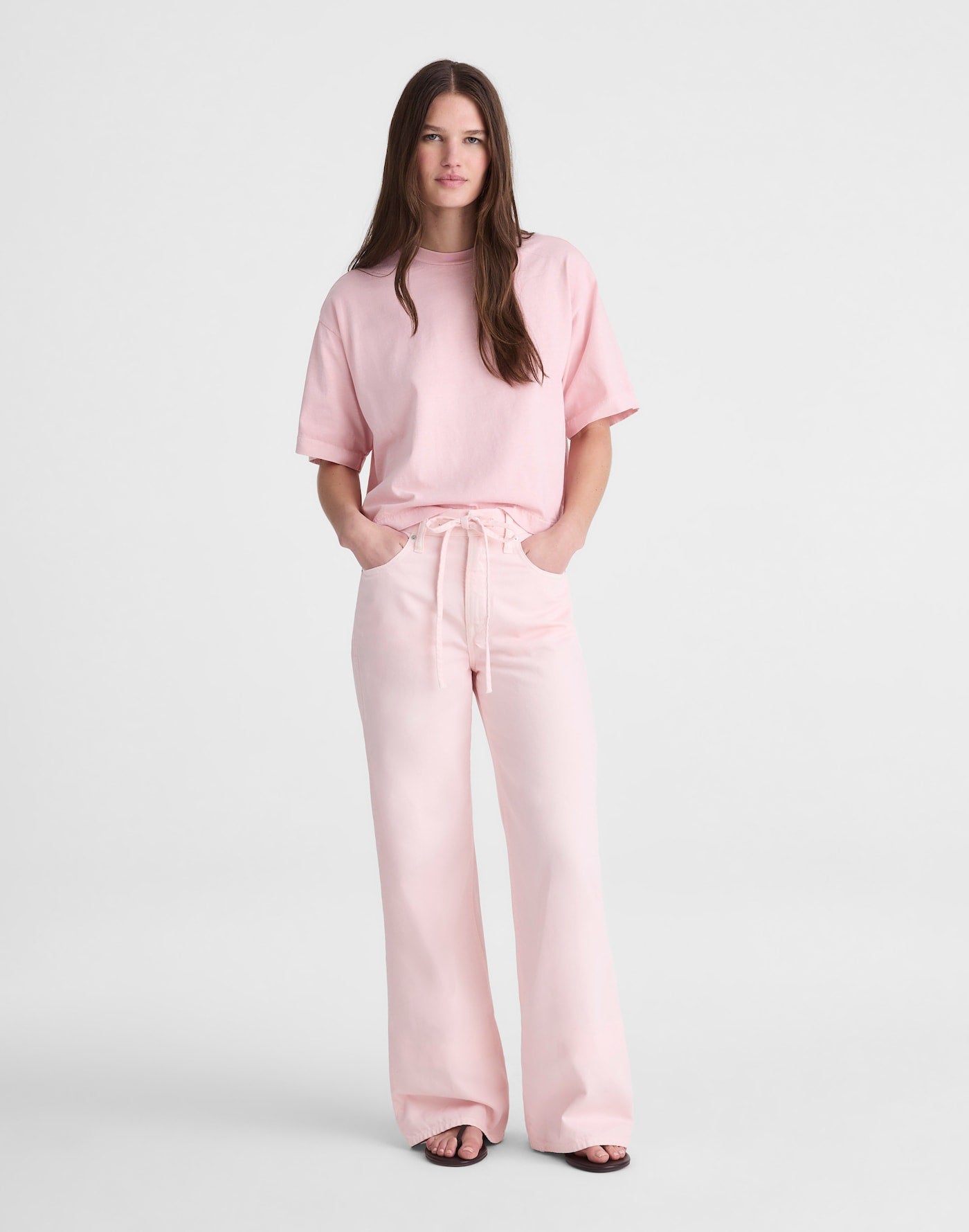 Madewell x Shopbop Ultimate Wide-Leg Jean in Airy Denim 61% Cotton 39% TENCEL Lyocell