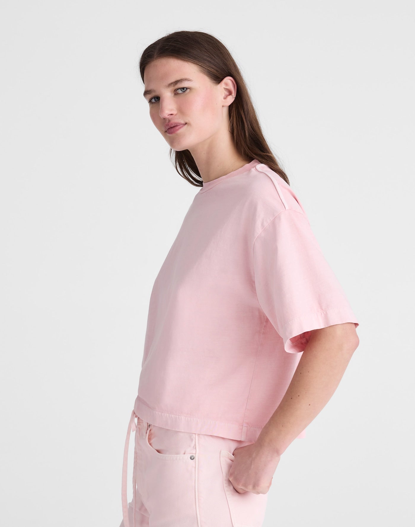 Boxy Crop Tee Allday Jersey 100% Cotton