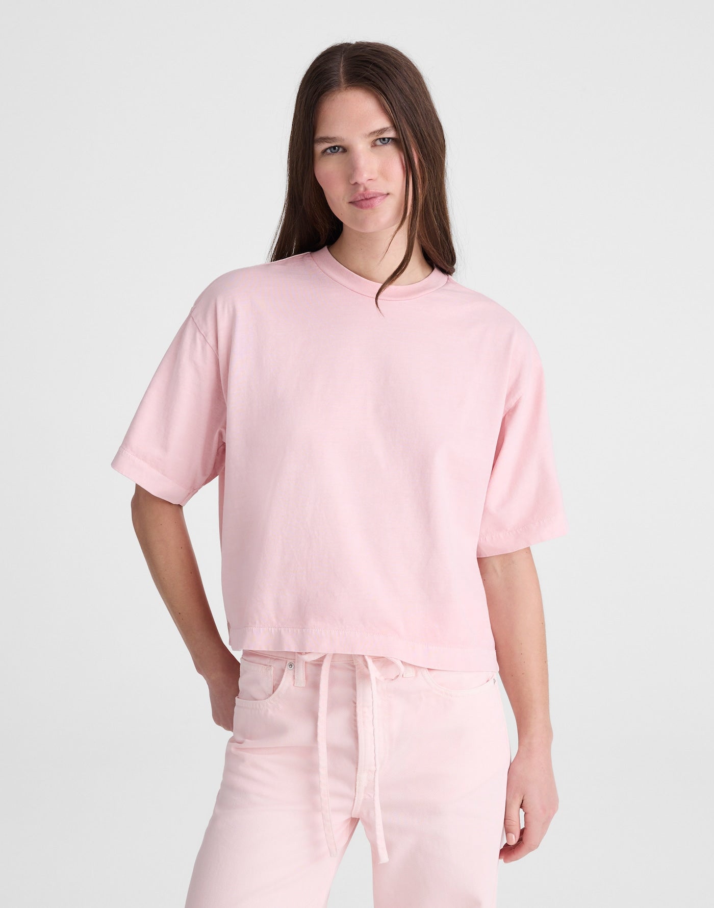 Boxy Crop Tee Allday Jersey 100% Cotton