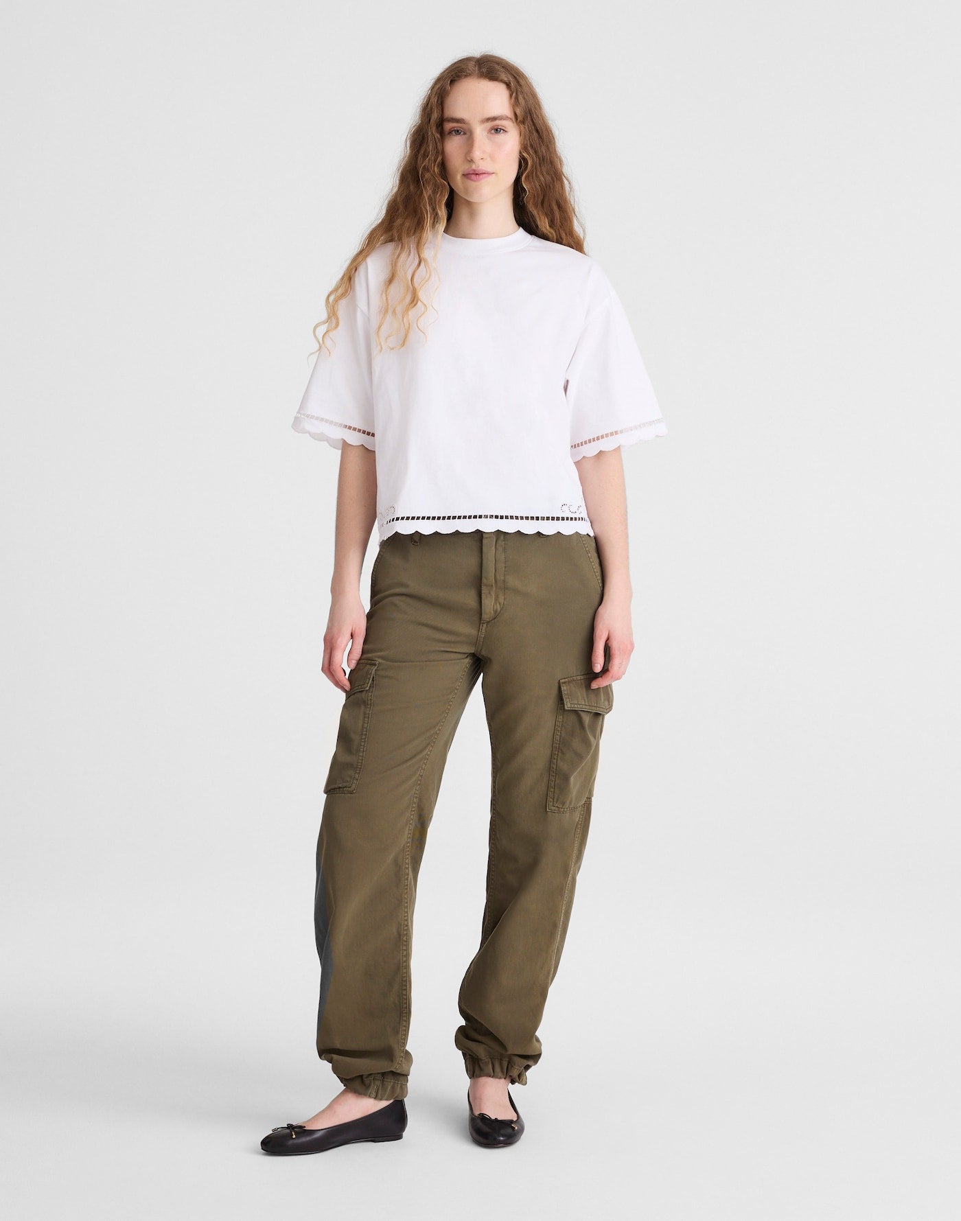 Madewell The Boxy Crop Tee Allday Jersey 100% Cotton