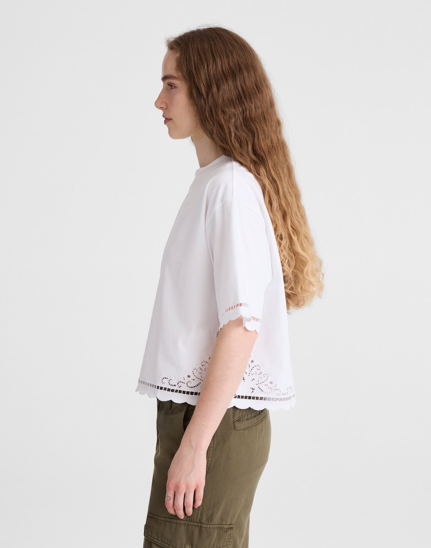 Madewell The Boxy Crop Tee Allday Jersey 100% Cotton