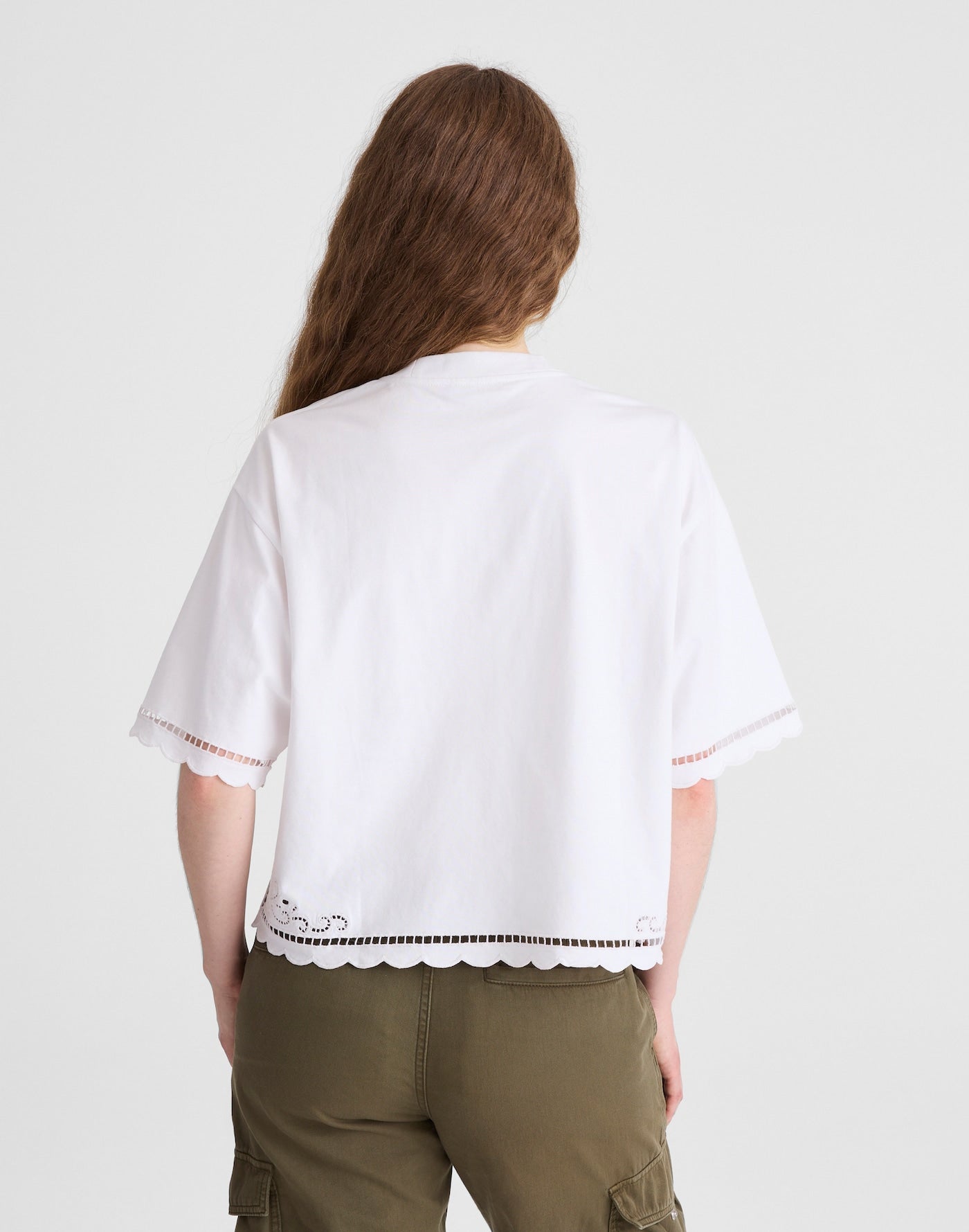 Madewell The Boxy Crop Tee Allday Jersey 100% Cotton