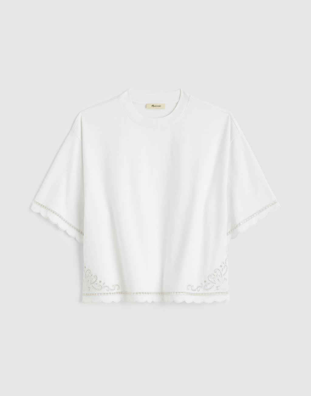 Madewell The Boxy Crop Tee Allday Jersey 100% Cotton