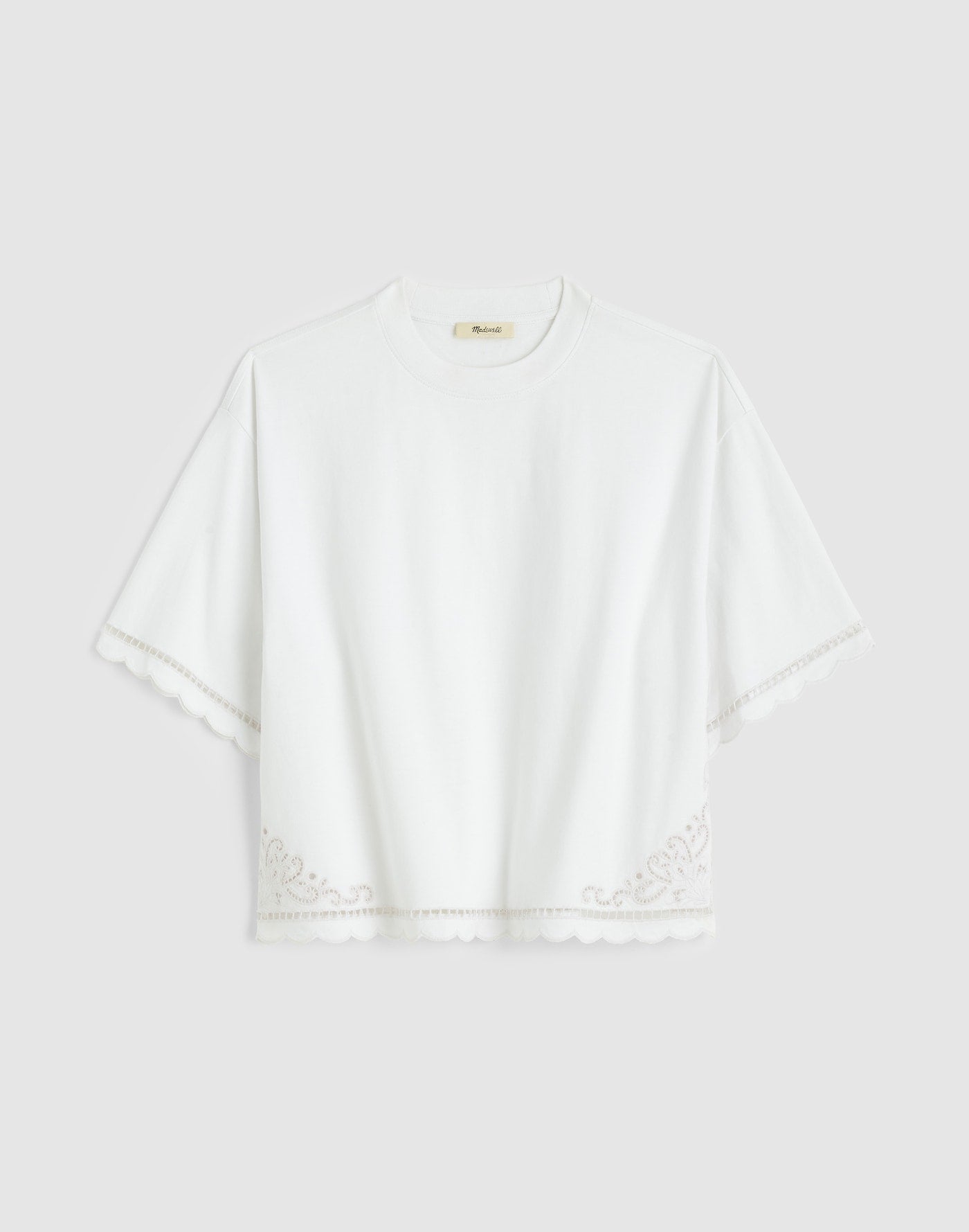 Madewell The Boxy Crop Tee Allday Jersey 100% Cotton