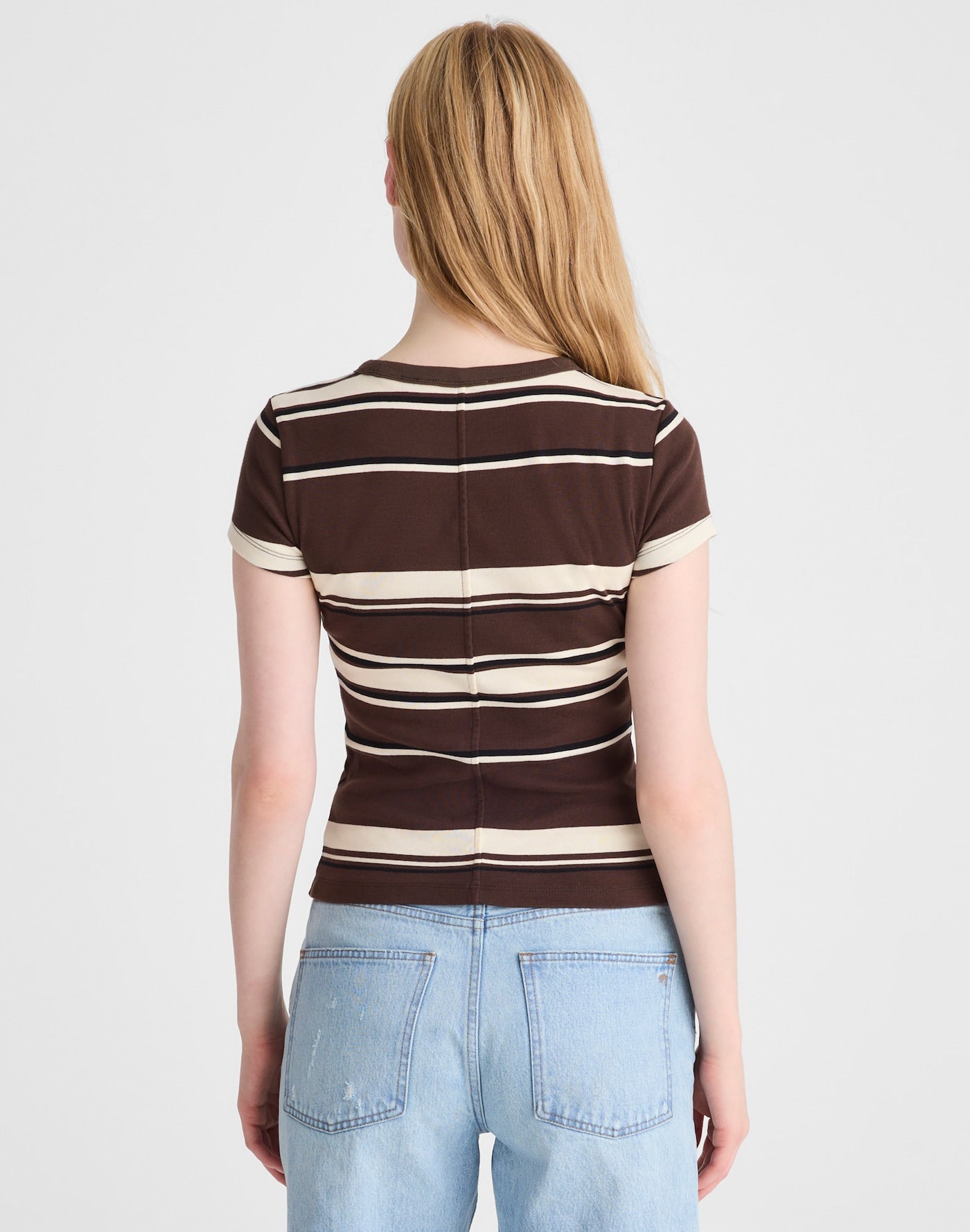 Madewell The 90s Crewneck Tee in Compact Cotton 100% Cotton