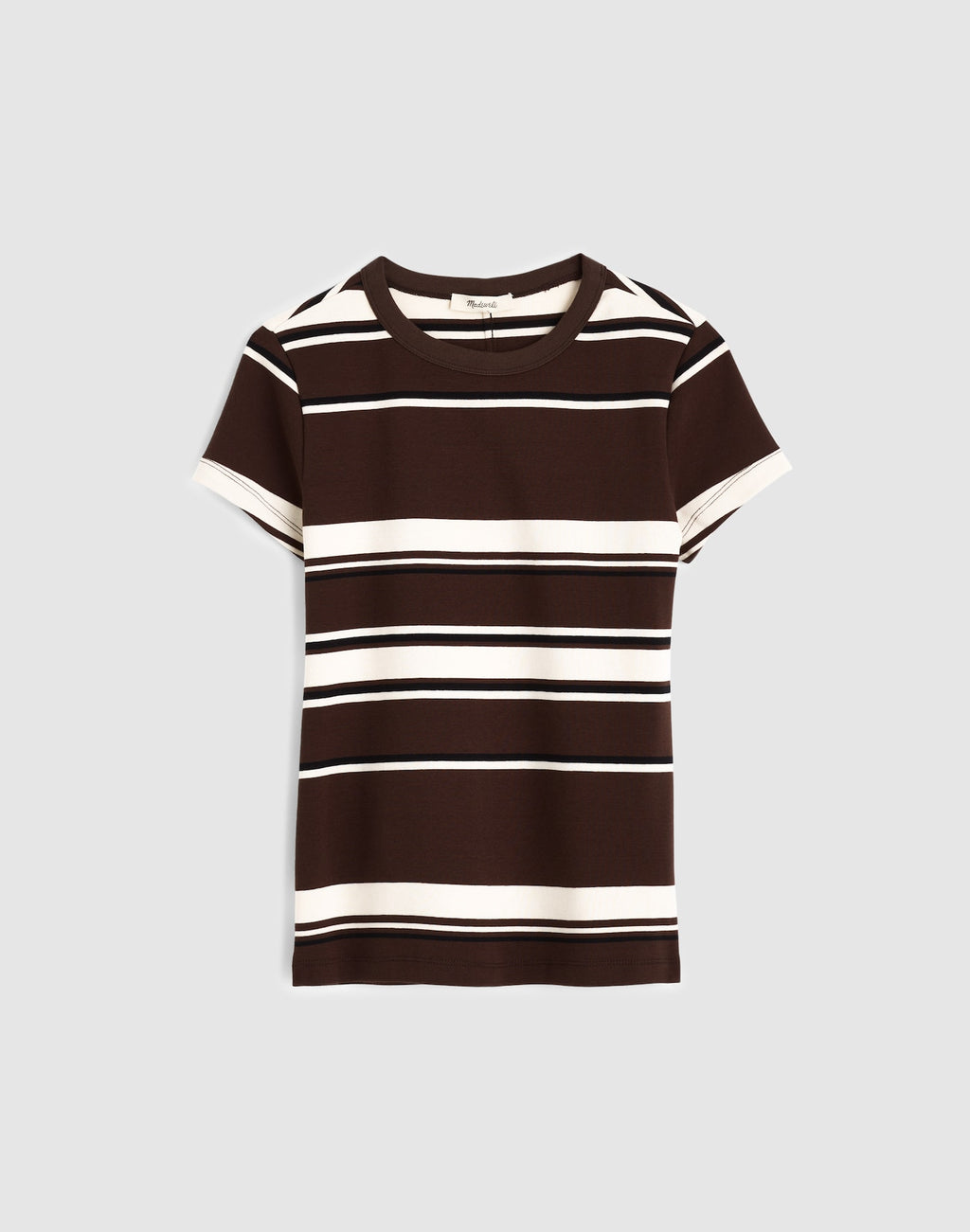 Madewell The 90s Crewneck Tee in Compact Cotton 100% Cotton