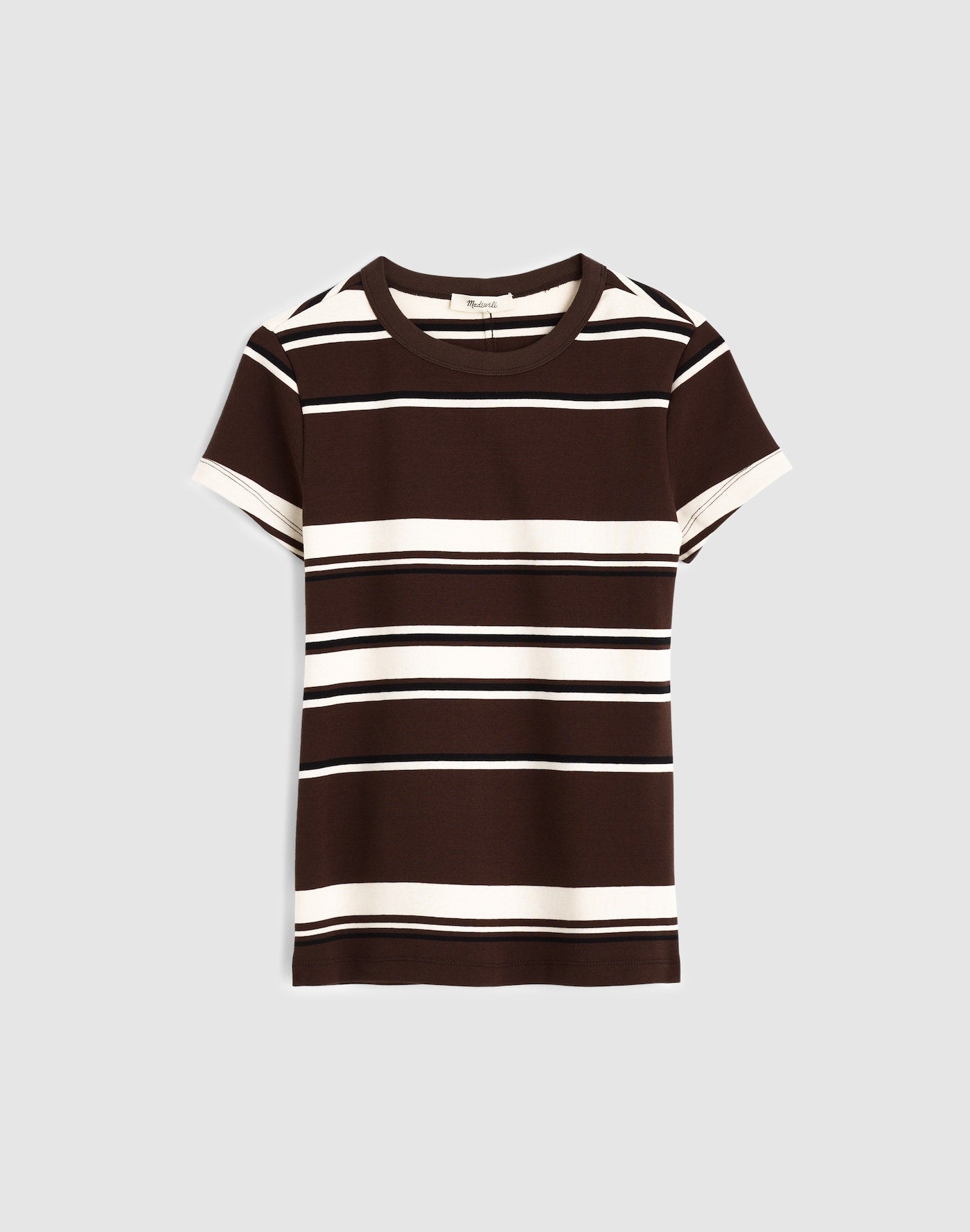 Madewell The 90s Crewneck Tee in Compact Cotton 100% Cotton