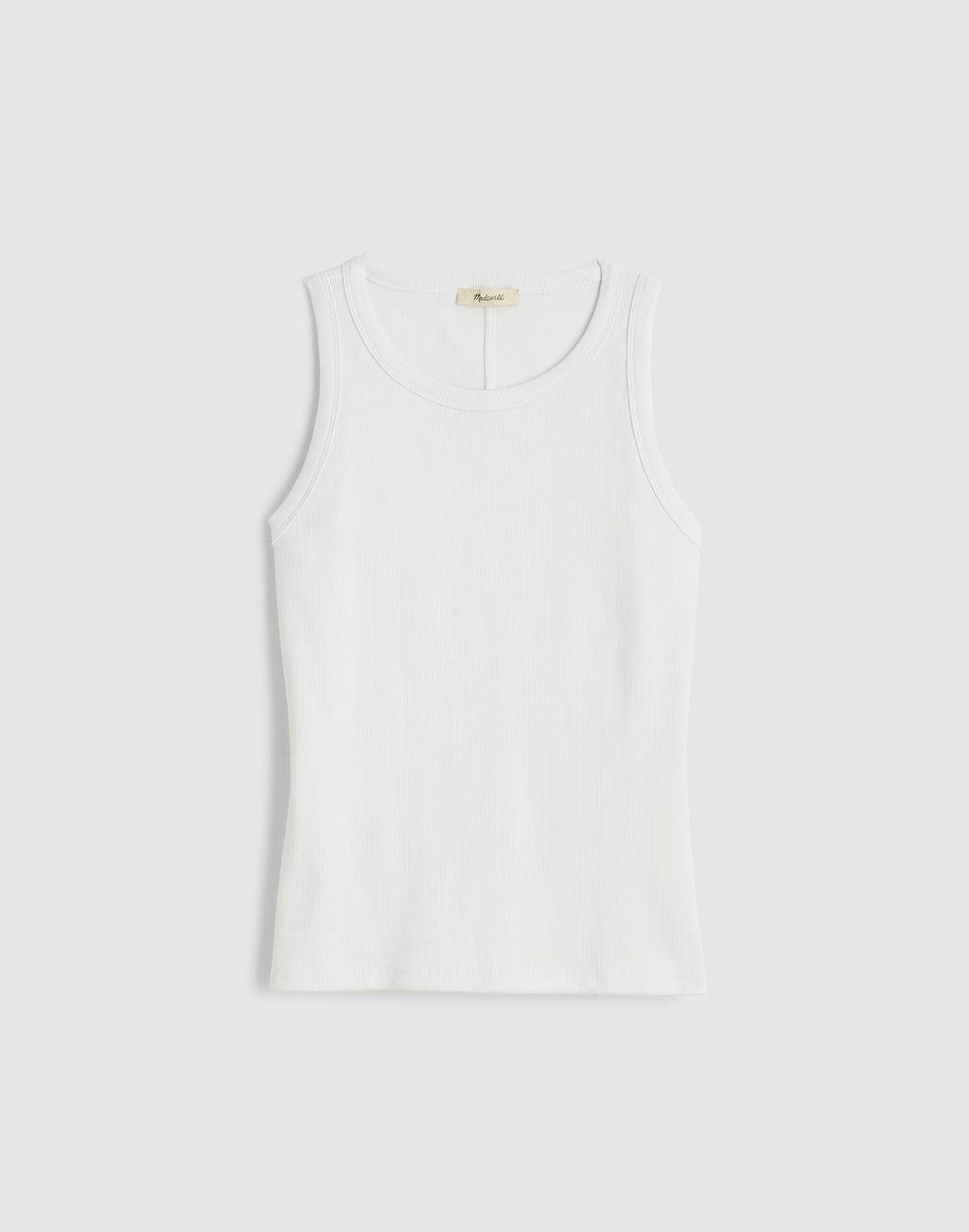Madewell The Essential Tank in Utility Rib 92% Cotton 8% Elastane
