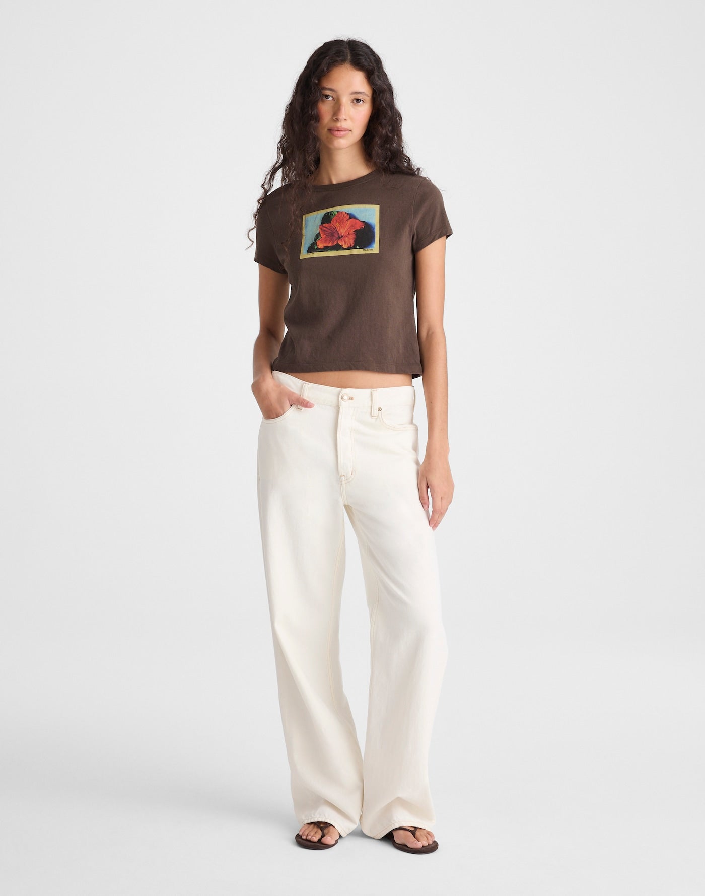 Madewell The Relaxed Baby Tee in Vintage Jersey 100% Cotton
