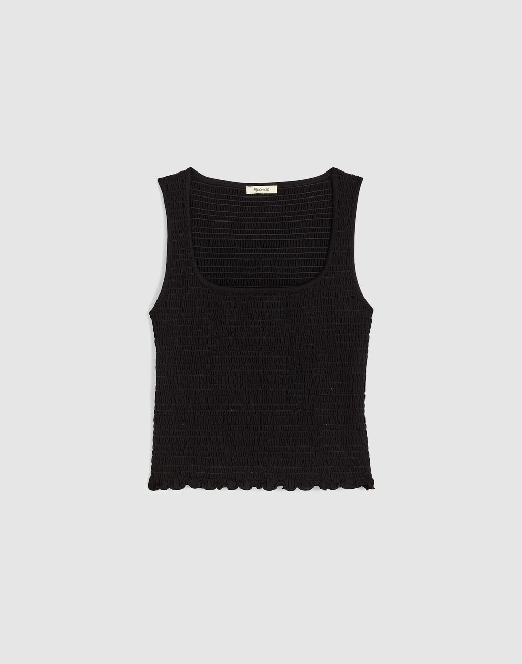 Madewell Smocked Scoopneck Tank Cotton-Modal