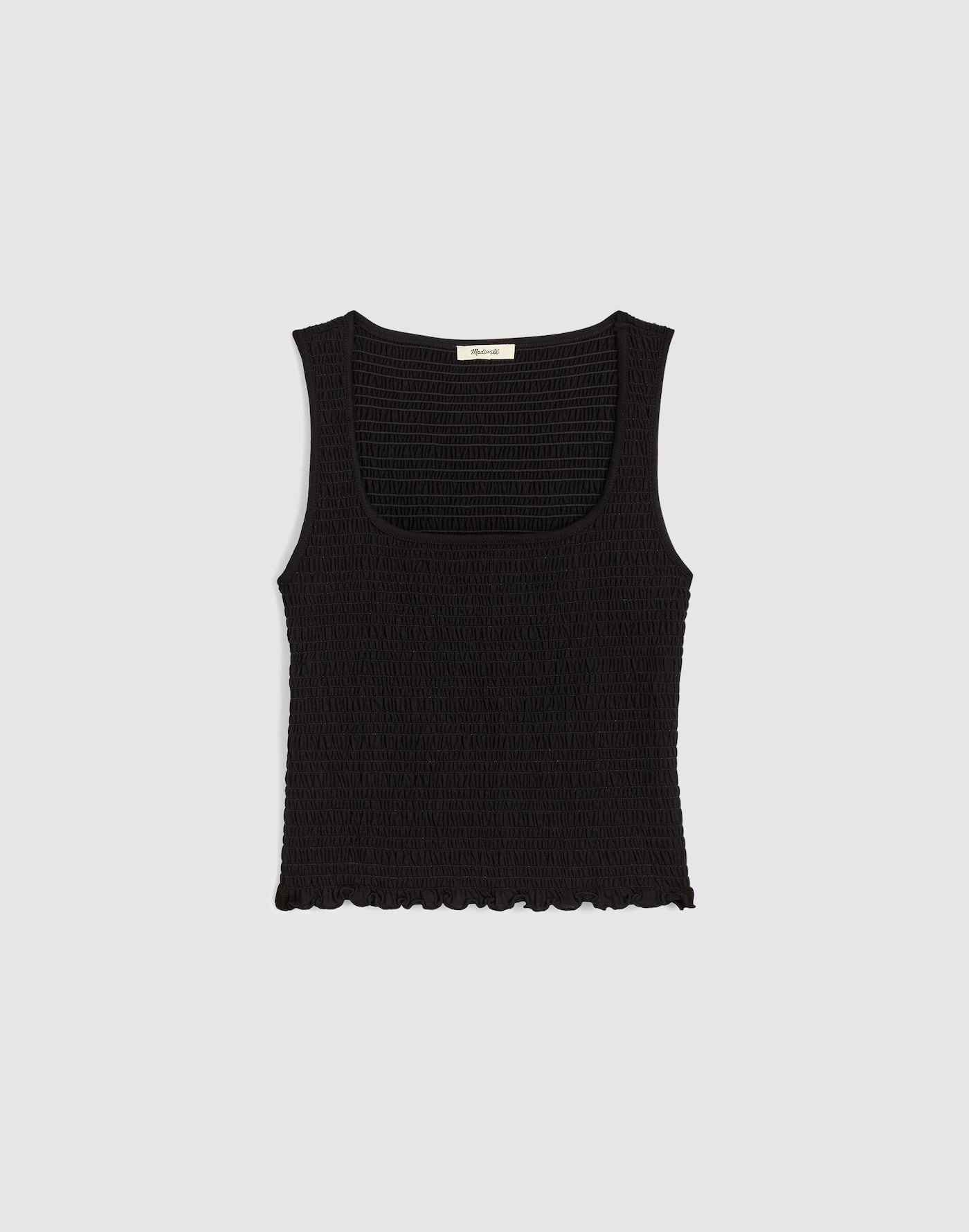 Madewell Smocked Scoopneck Tank Cotton-Modal
