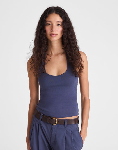 Madewell '90s Halter Top Compact Cotton