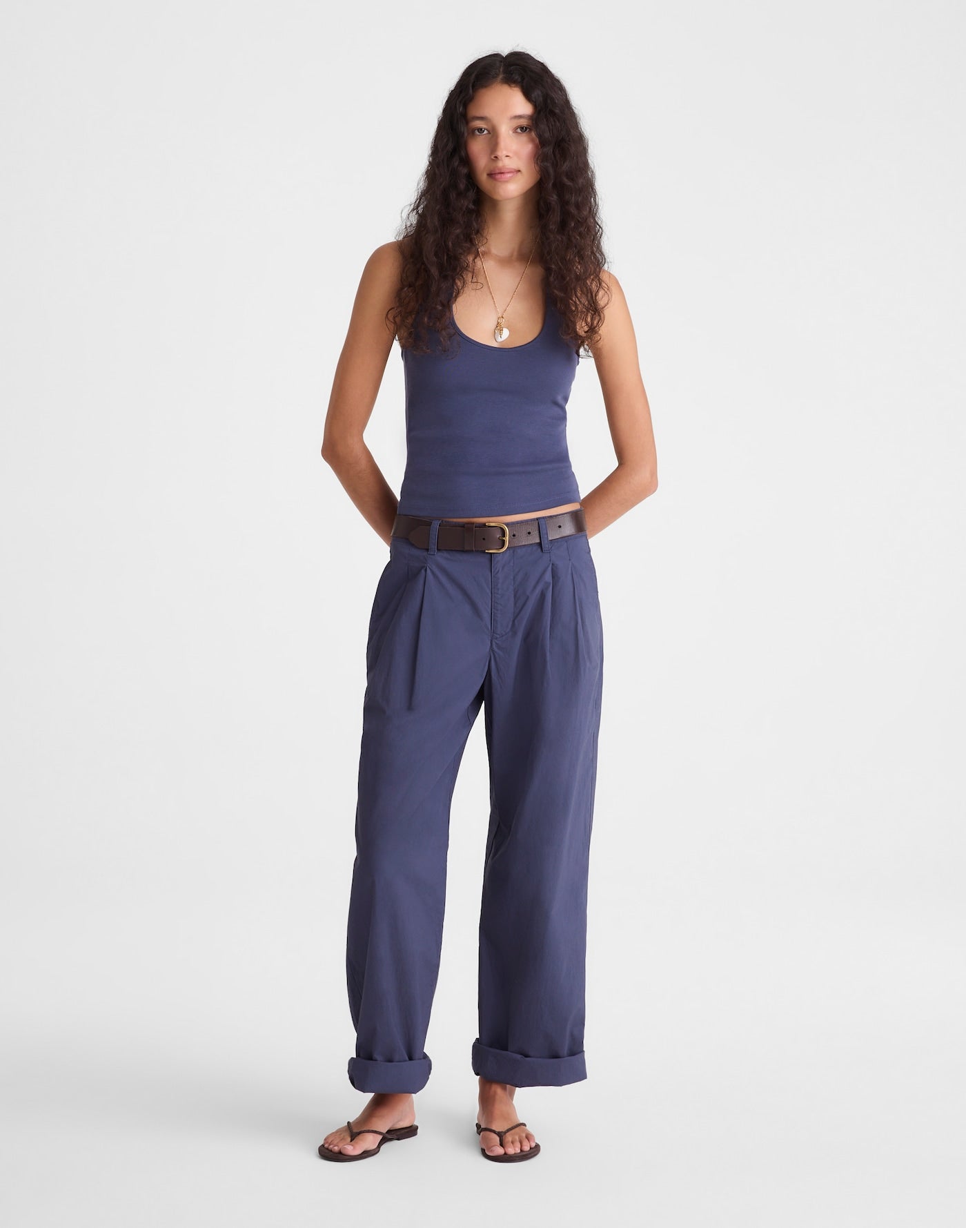 Madewell '90s Halter Top Compact Cotton