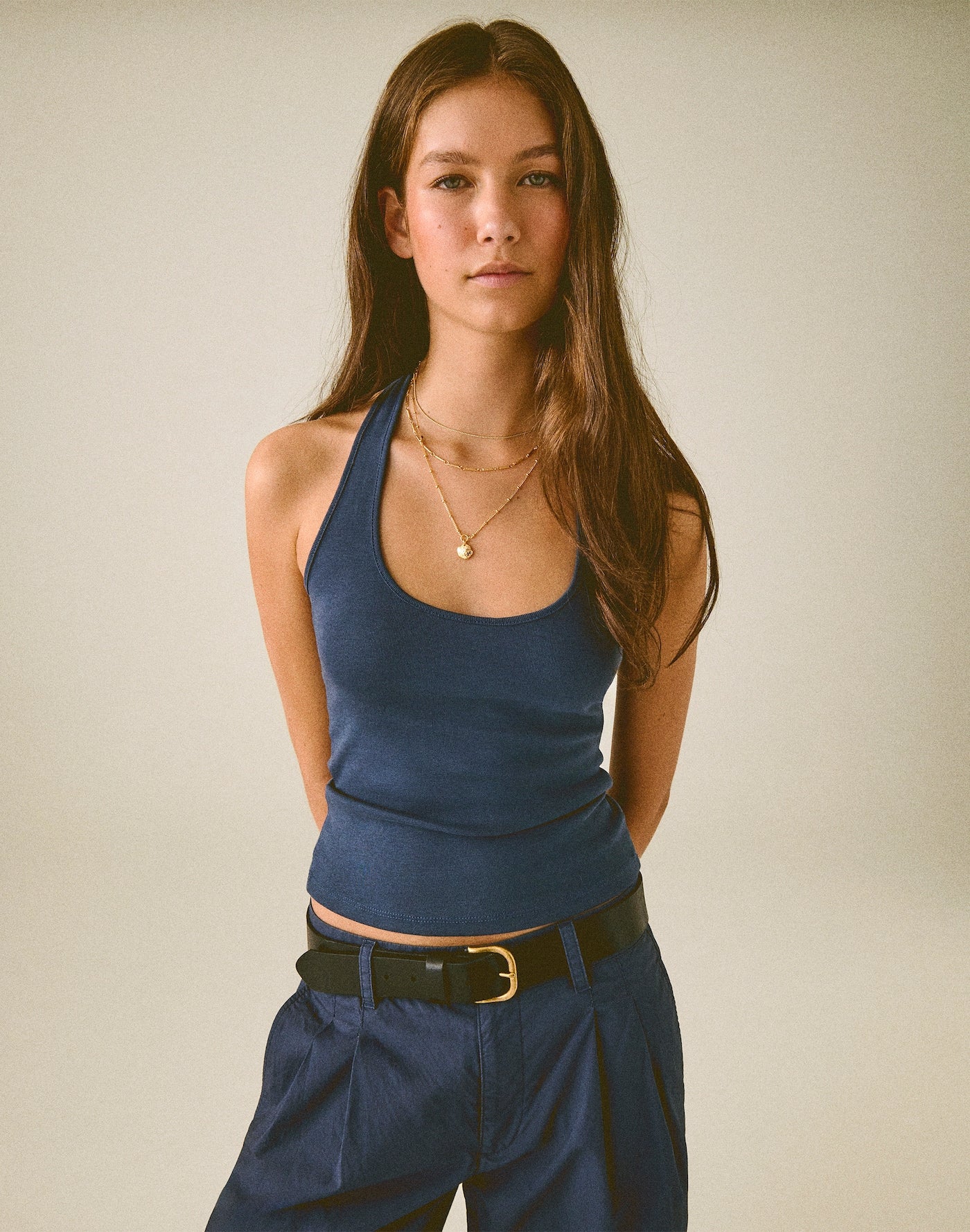 Madewell '90s Halter Top Compact Cotton